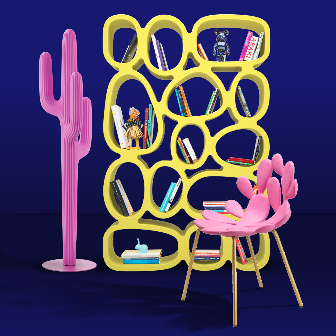 KOIBUCHI mustard yellow bookcase