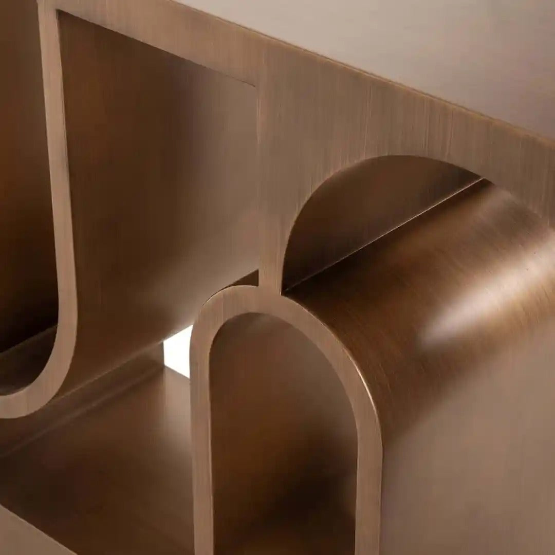 LUGANO Console Copper Brown