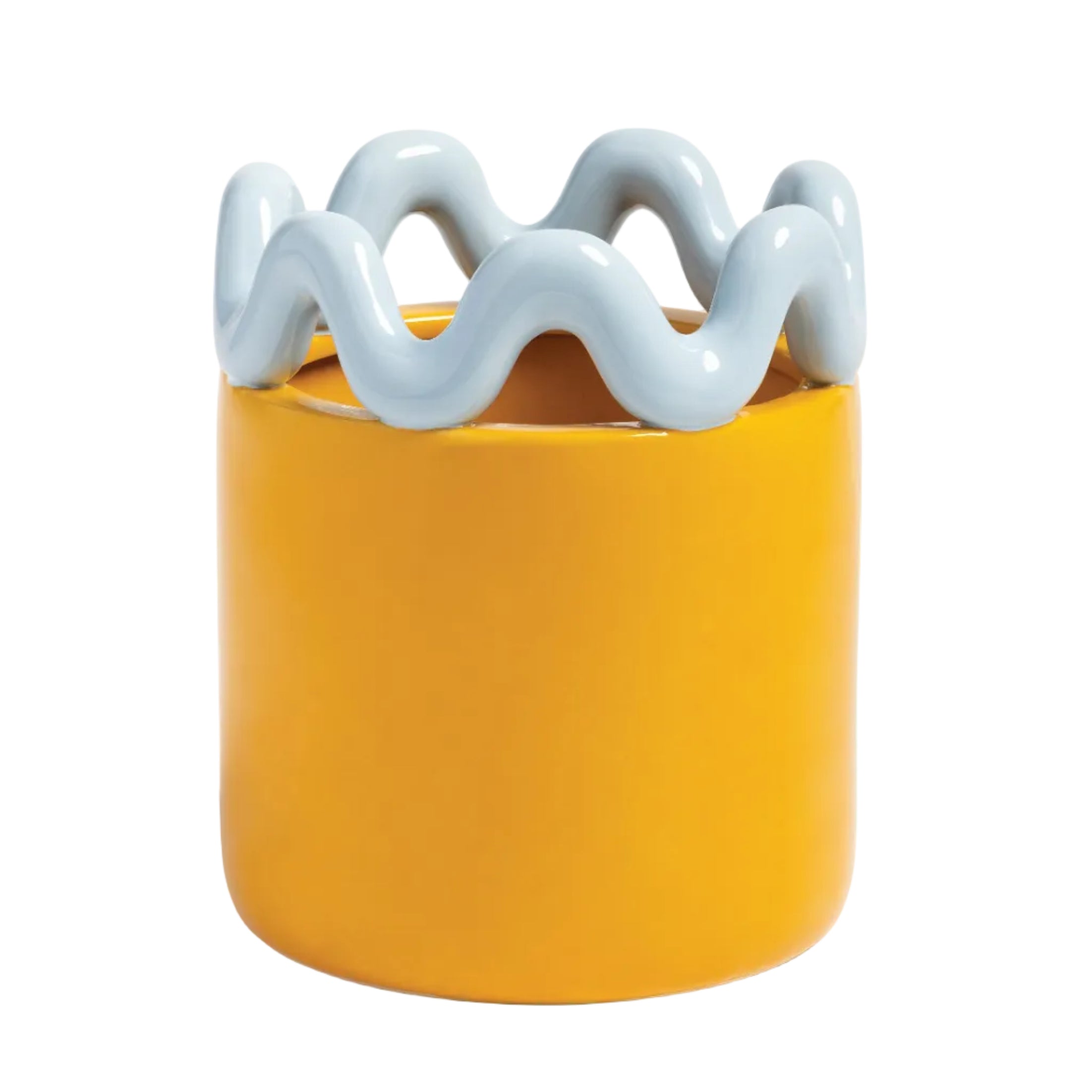 SWAY Pot Orange with Blue