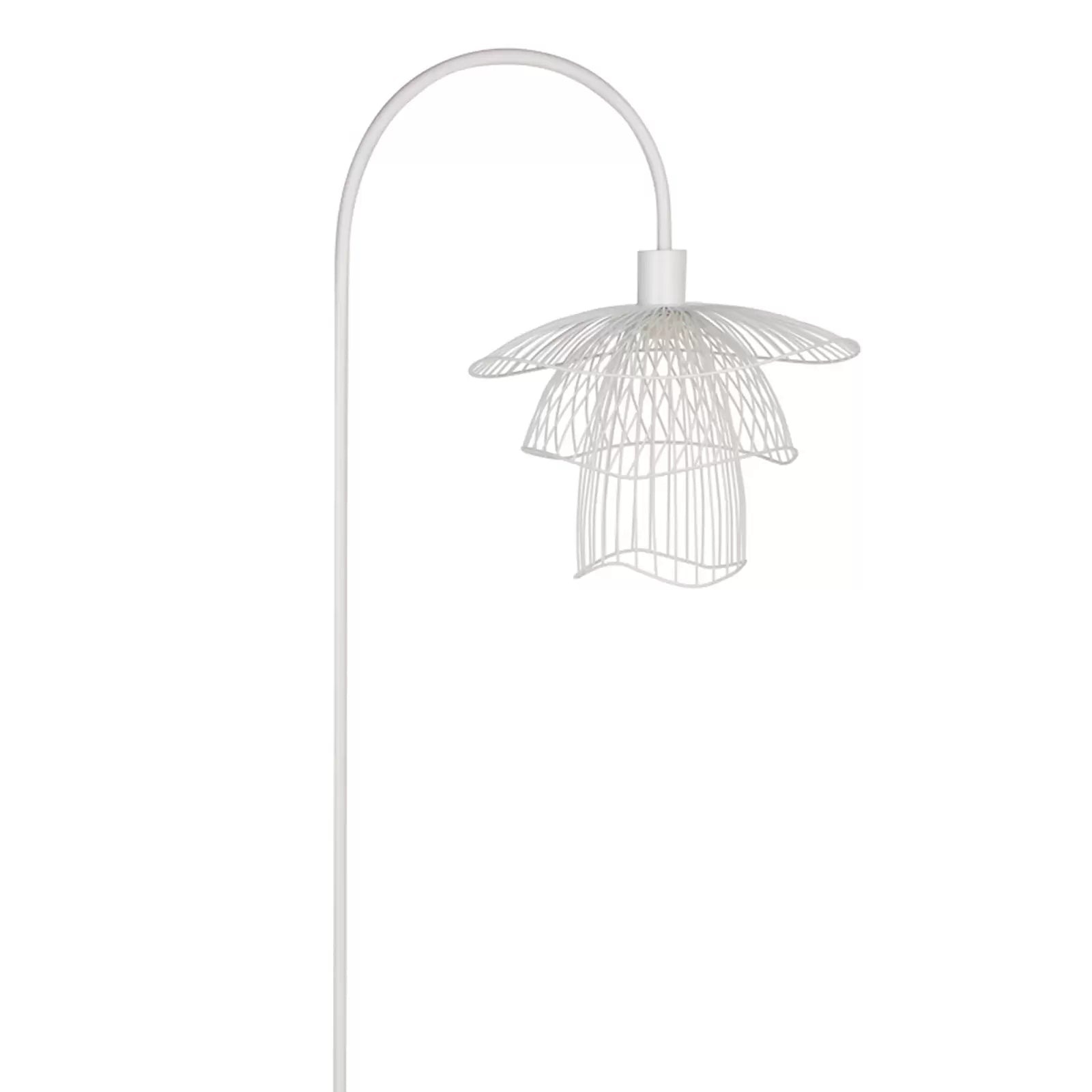 Weiße Papillon -Stehlampe