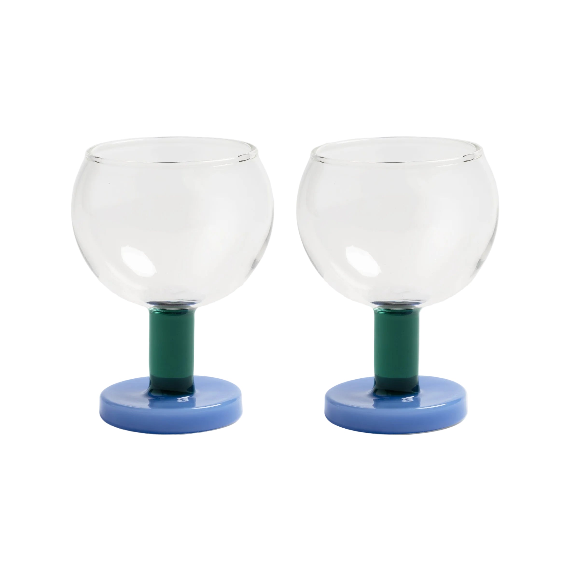 CANTINE Blue and Green Glasses Set