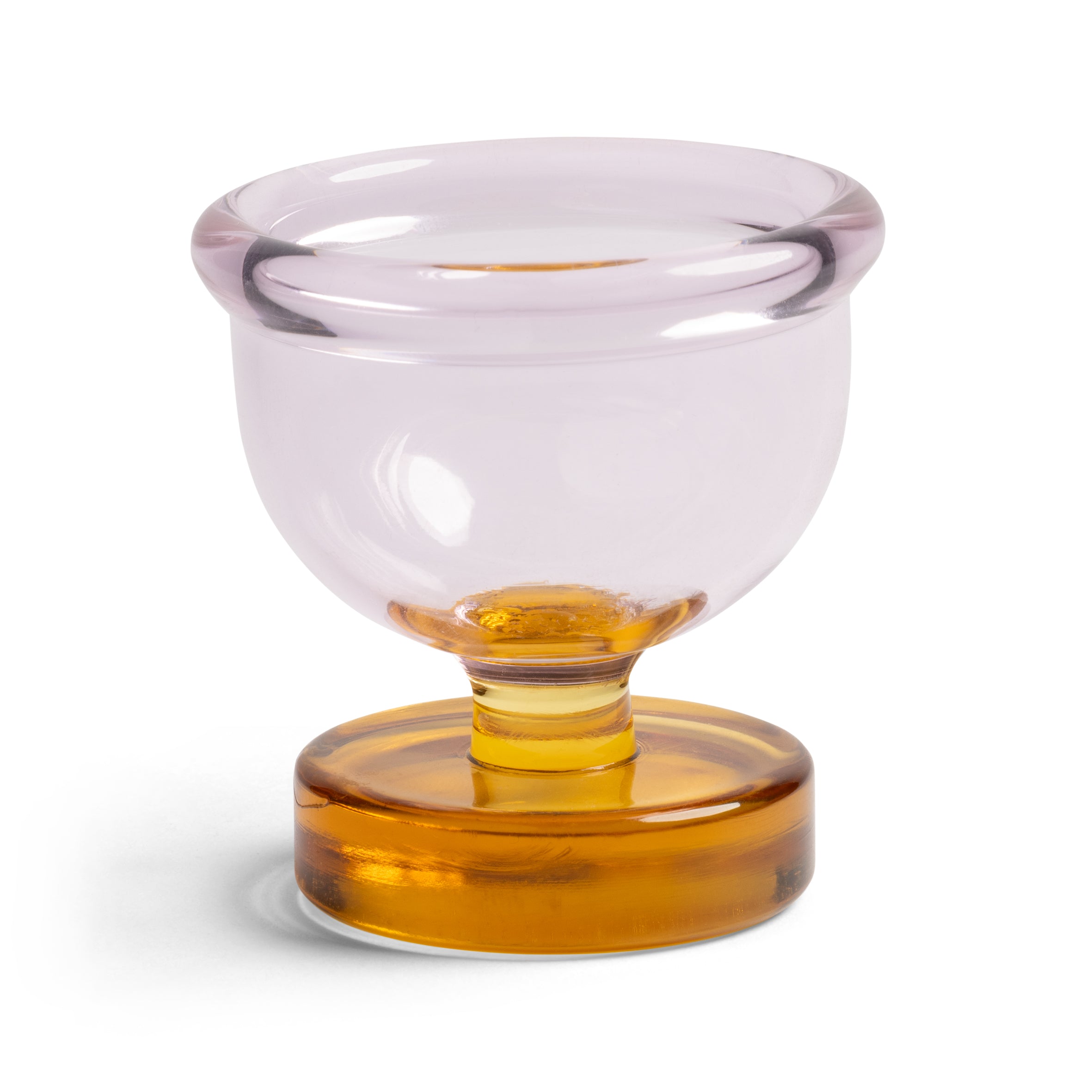 Eierbecher CANTINE rosa mit bernsteinfarbenem