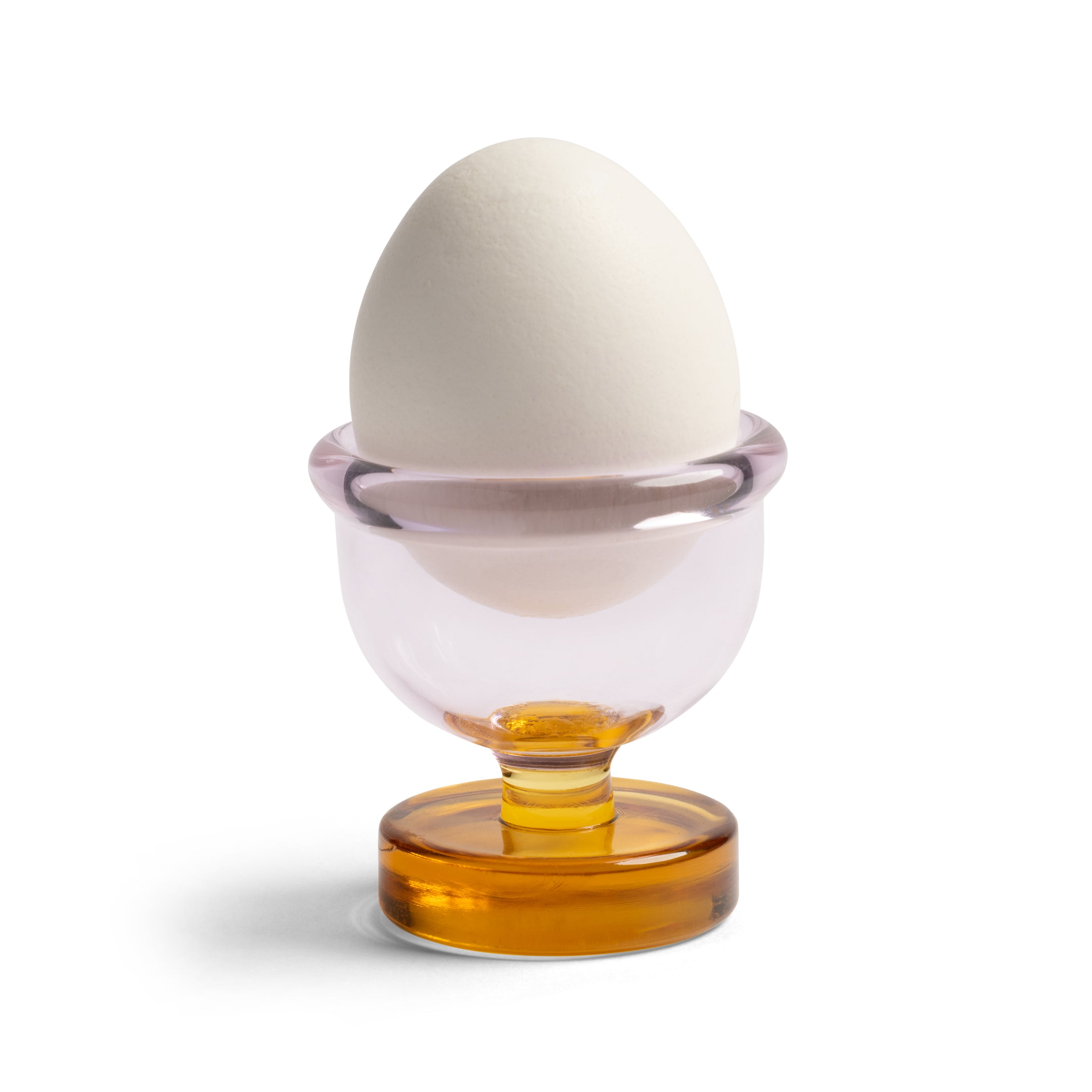 Eierbecher CANTINE rosa mit bernsteinfarbenem