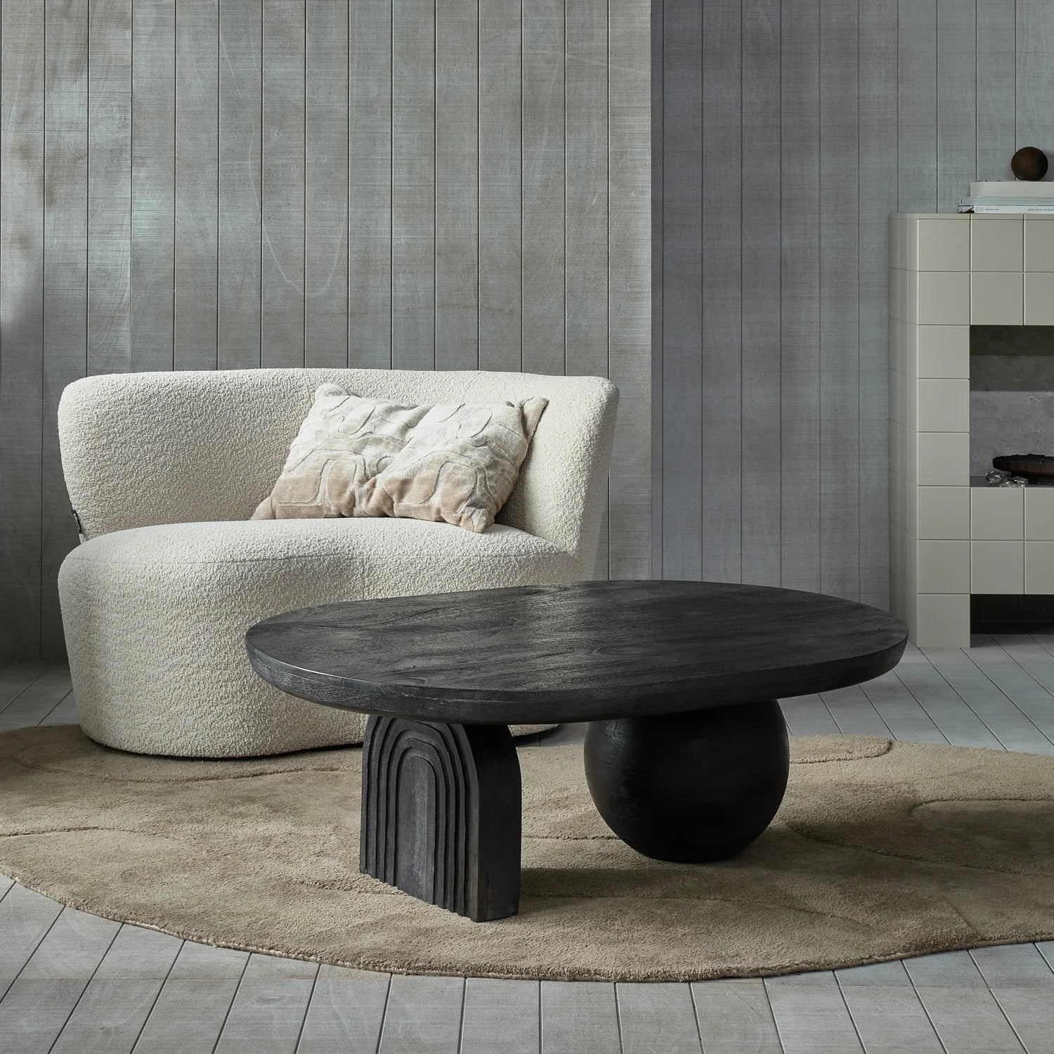Couchtisch Steppe Black Mango Holz