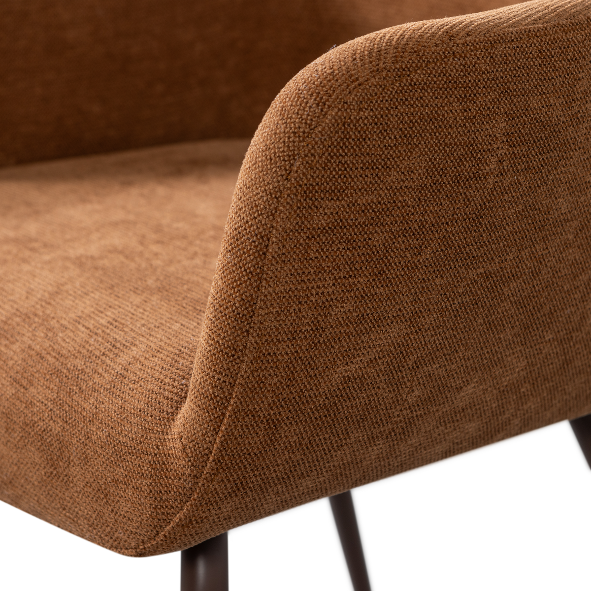 Krzesło JENNY tkanina pleciona brązowy – ujęcie 8