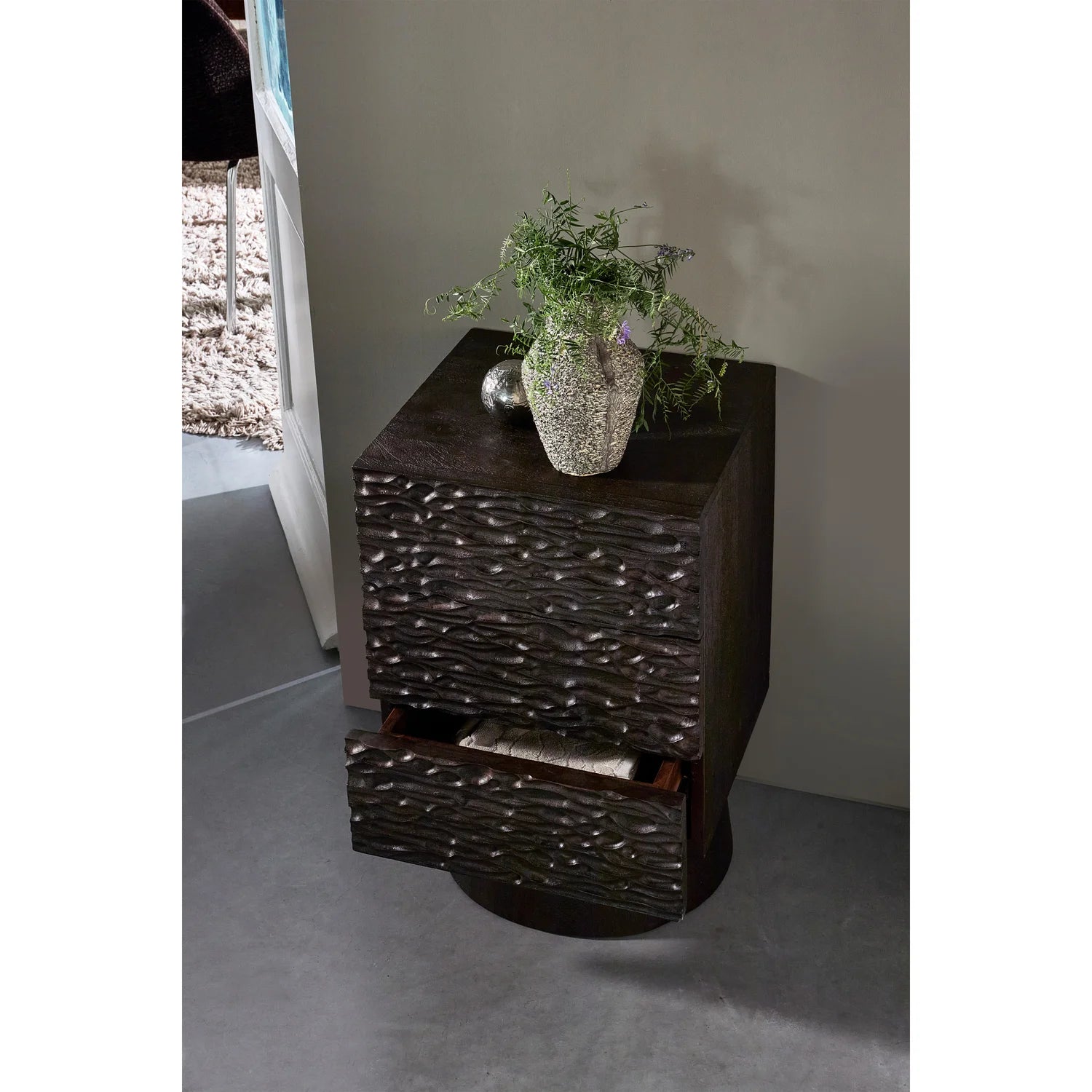 Vase TABIA braun