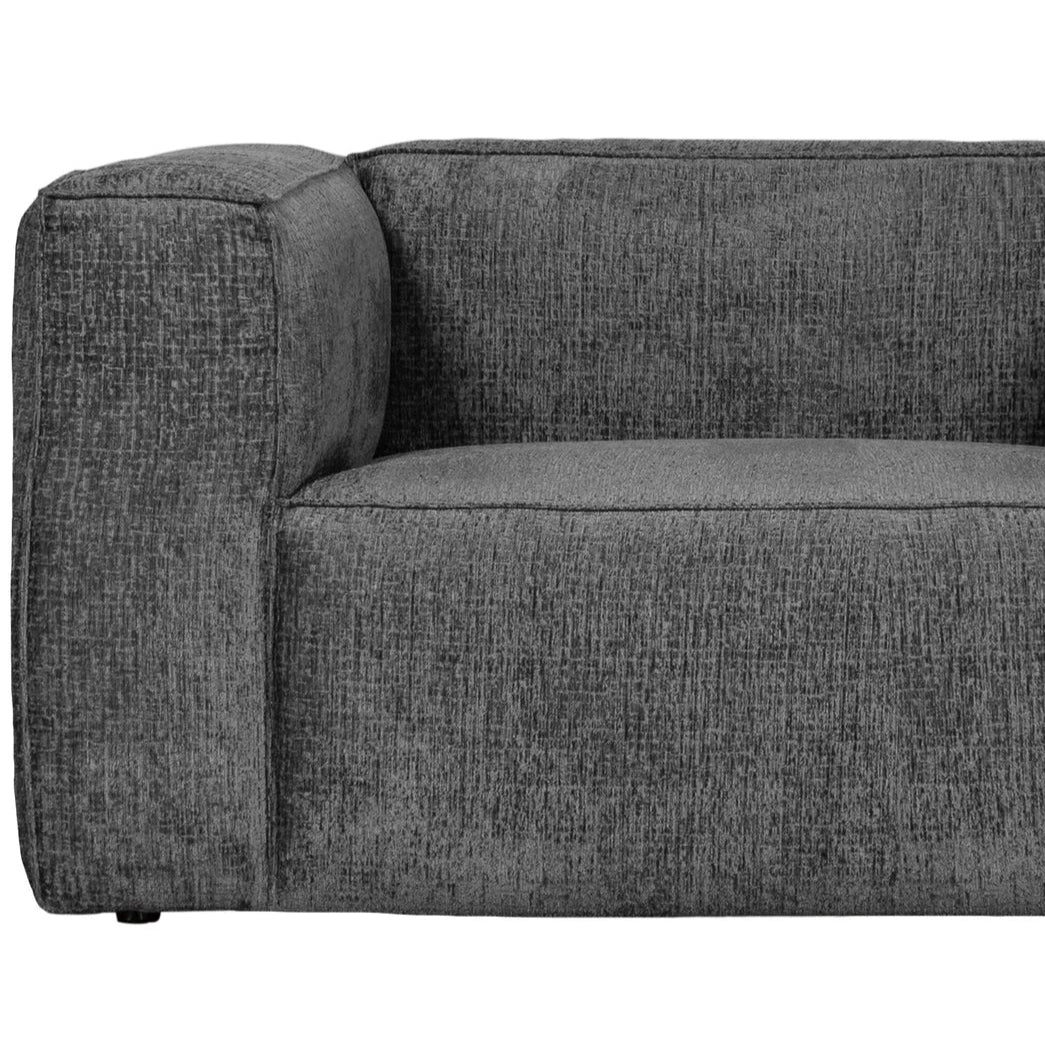 Blue steel bean armchair