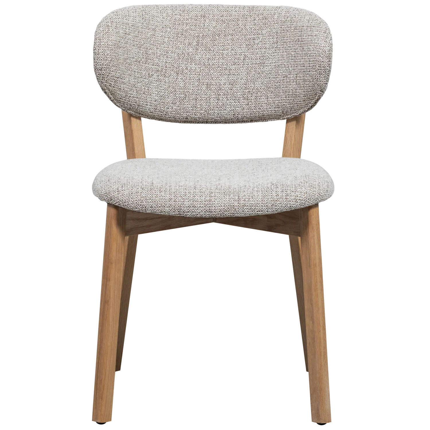 UDAR chair in gray-beige with a wooden base