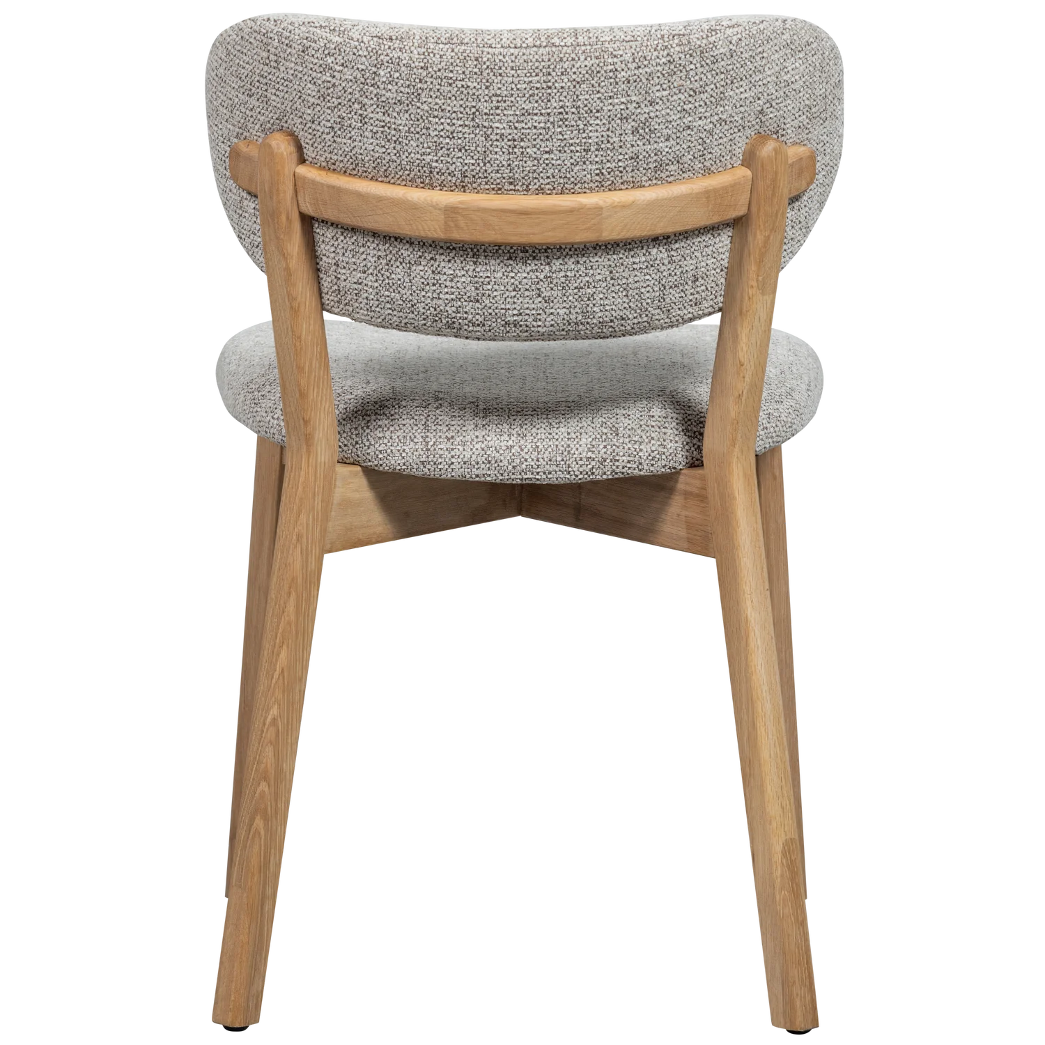 UDAR chair in gray-beige with a wooden base