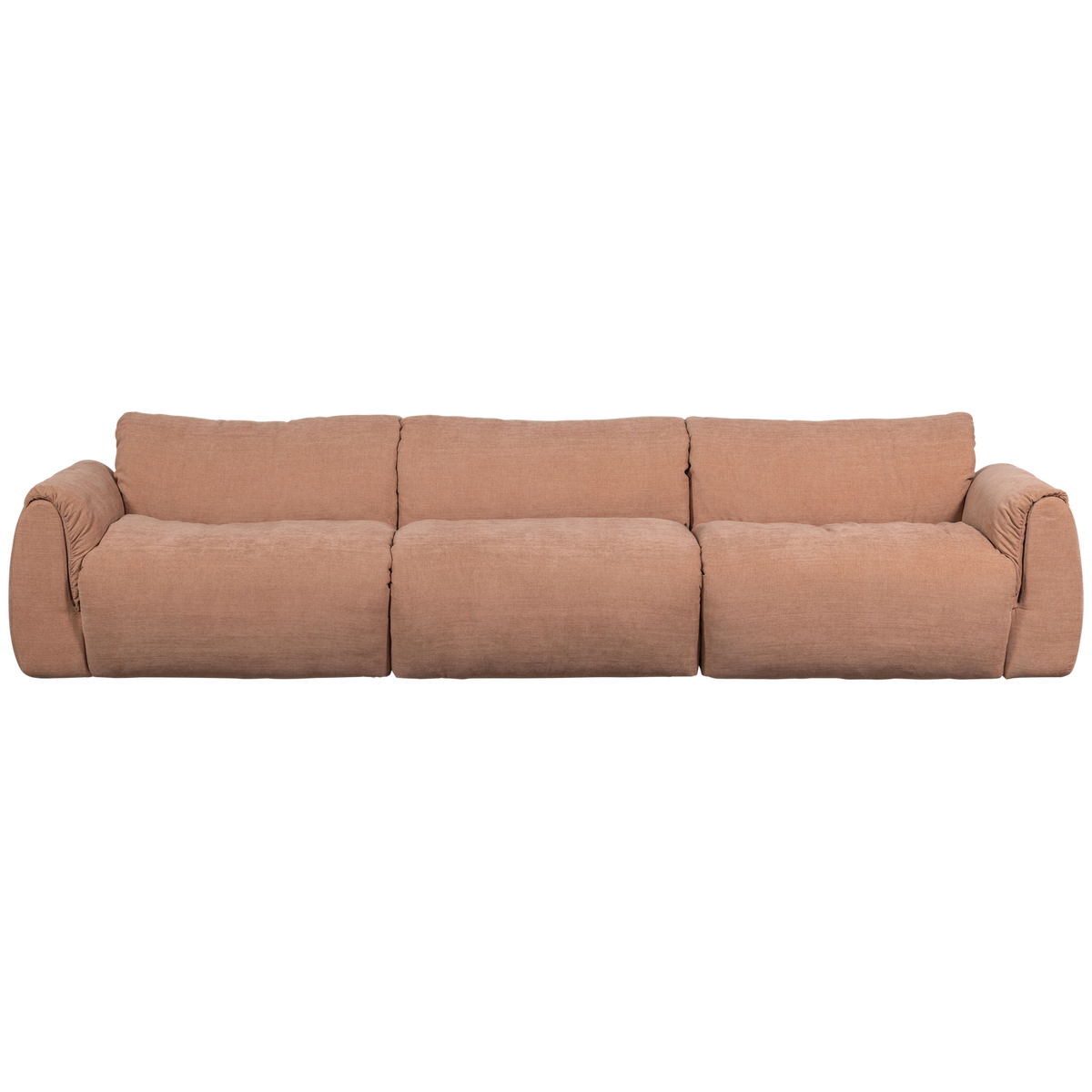 Sofa 3-osobowa BAGGY szenil tkany pudrowy róż – ujęcie 3