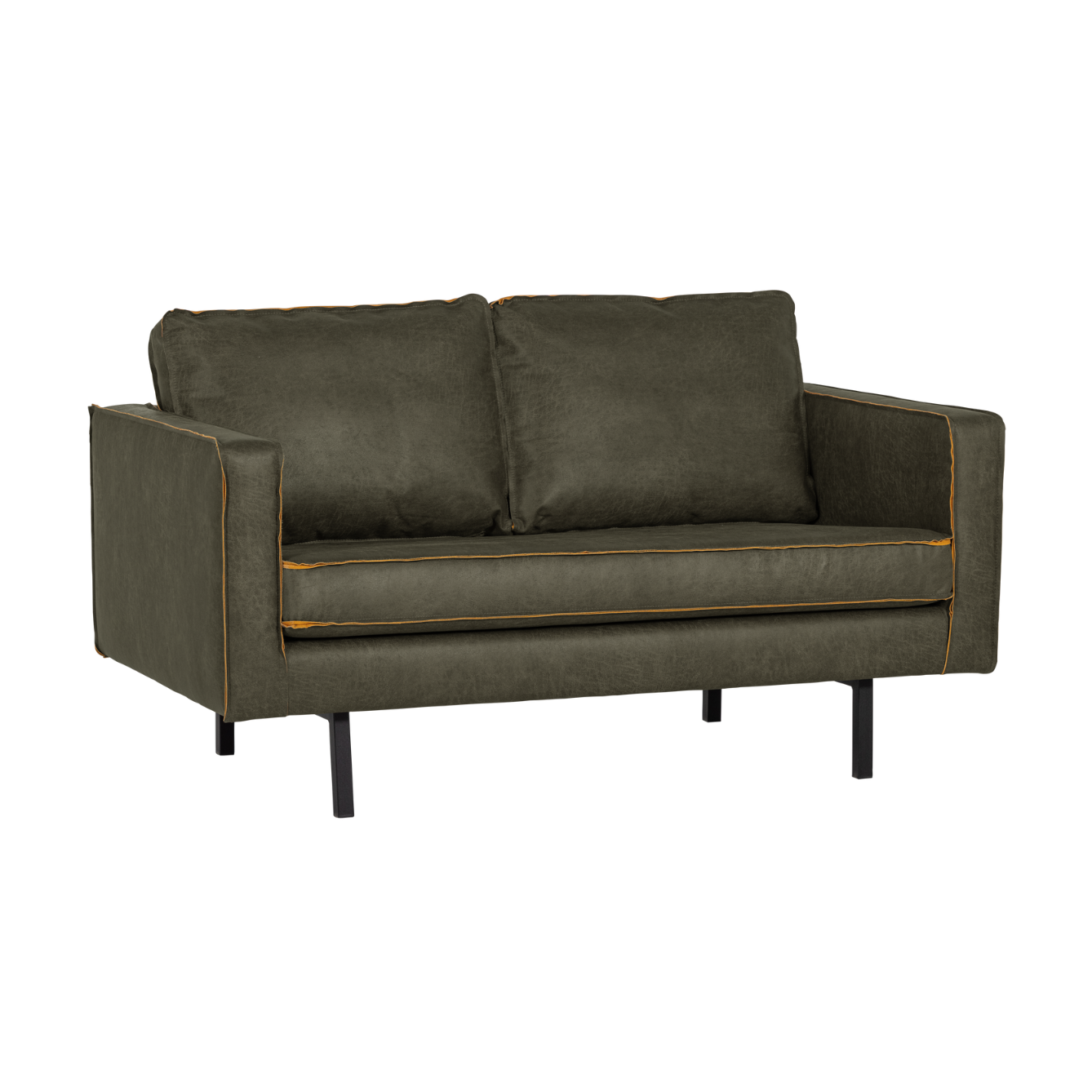 2-Seater Sofa RODEO Dark Green Faux Leather