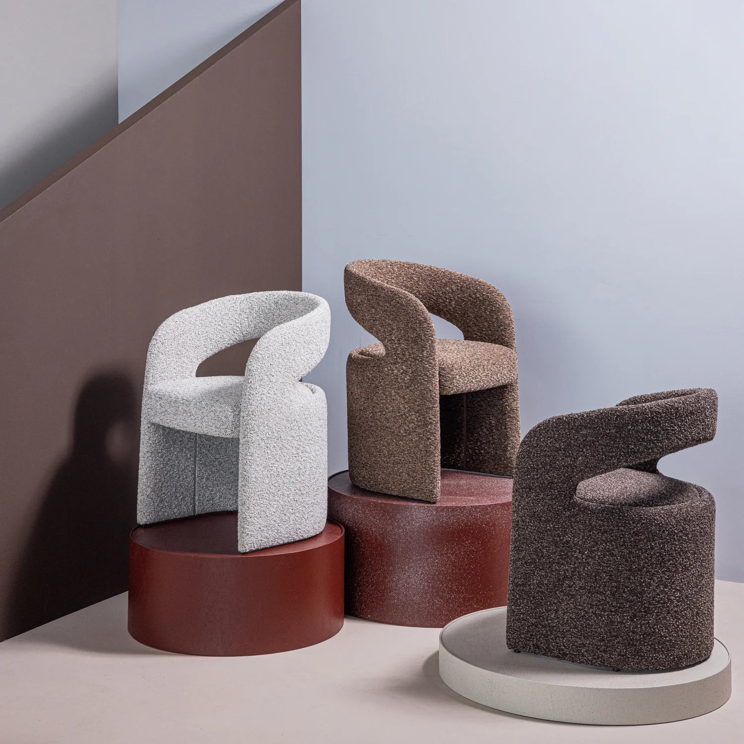 Sessel LANOR, beige Boucle