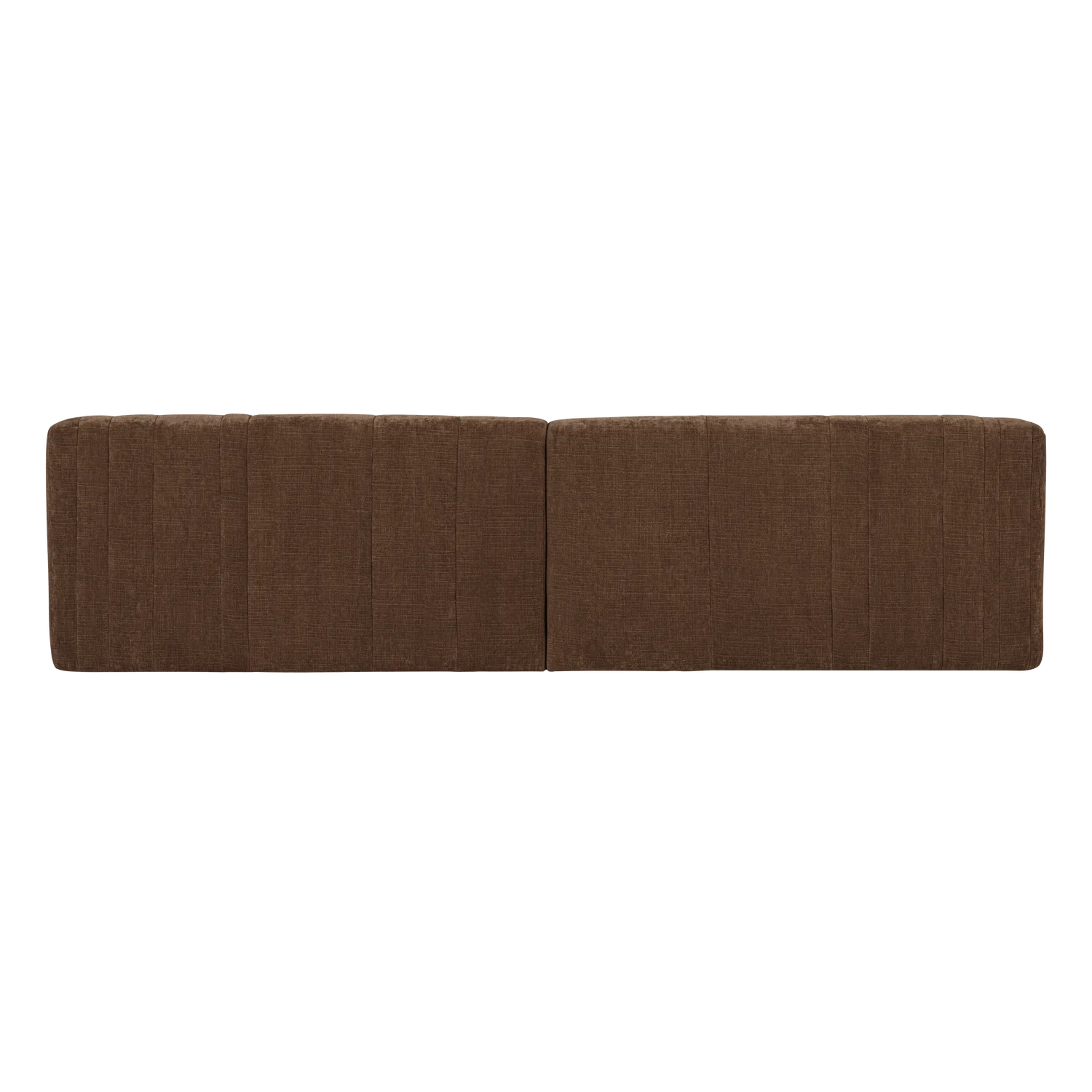 Sofa für 4 Personen OMAIRE braun Chenille