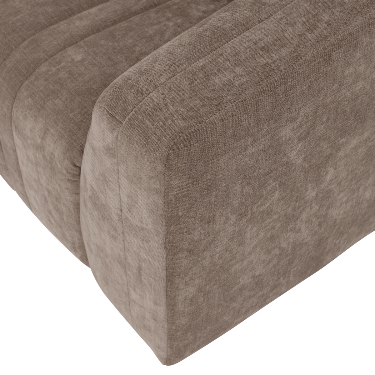 Sofa für 4 Personen OMAIRE taupe Chenille