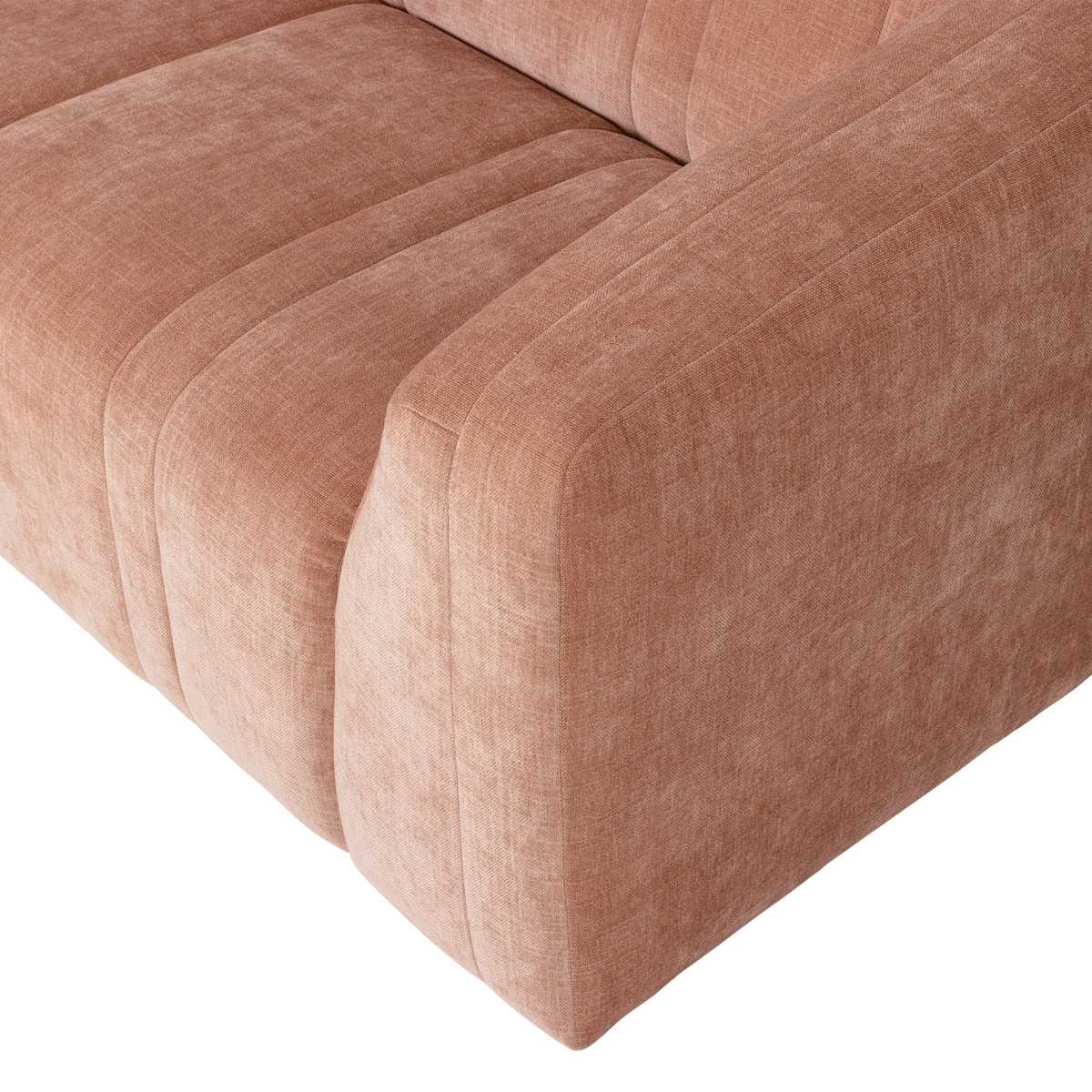 Zweisitzer-Sofa OMAIRE rosa Chenille