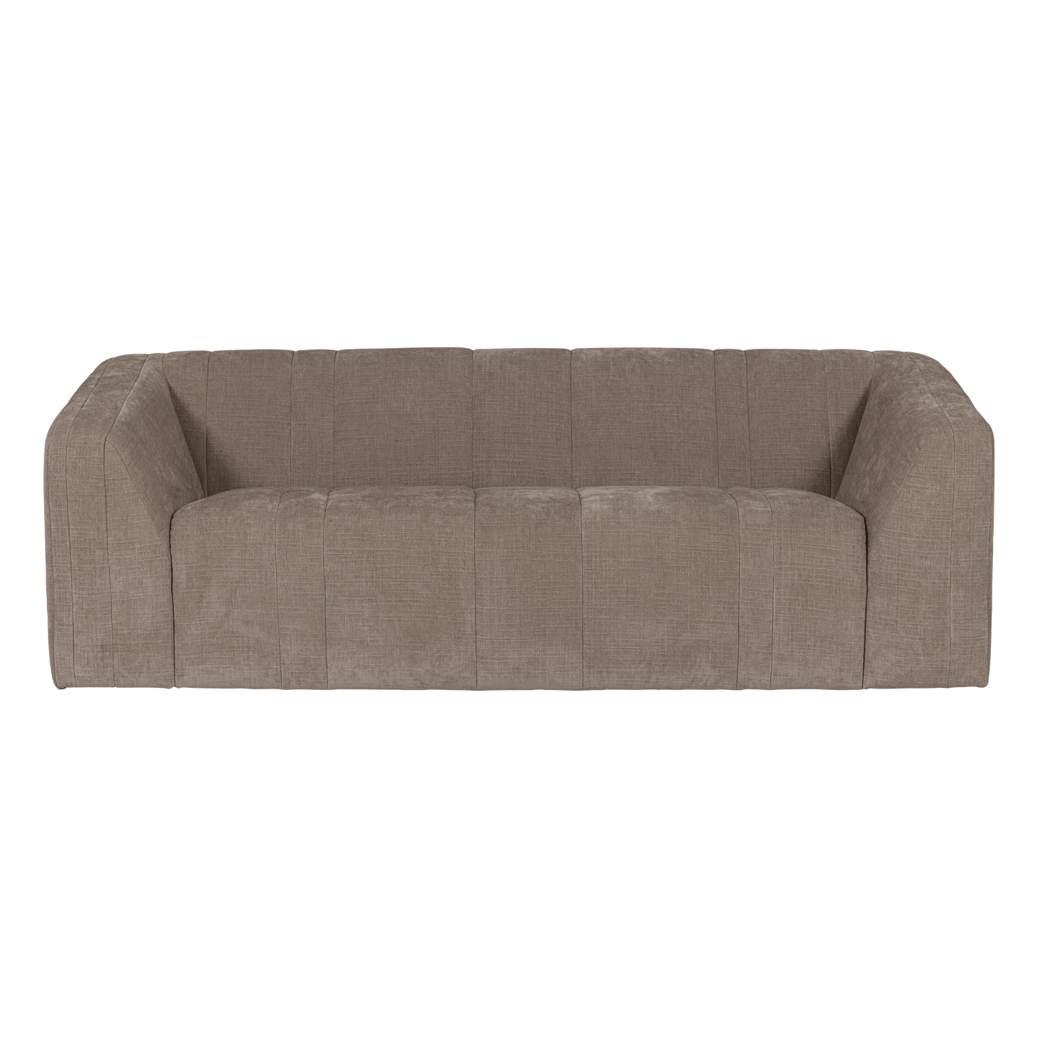 Zweisitzer-Sofa OMAIRE taupe Chenille