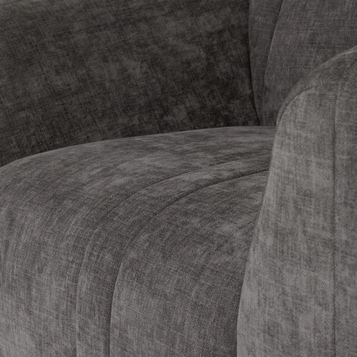 Sessel OMAIRE grauer Chenille