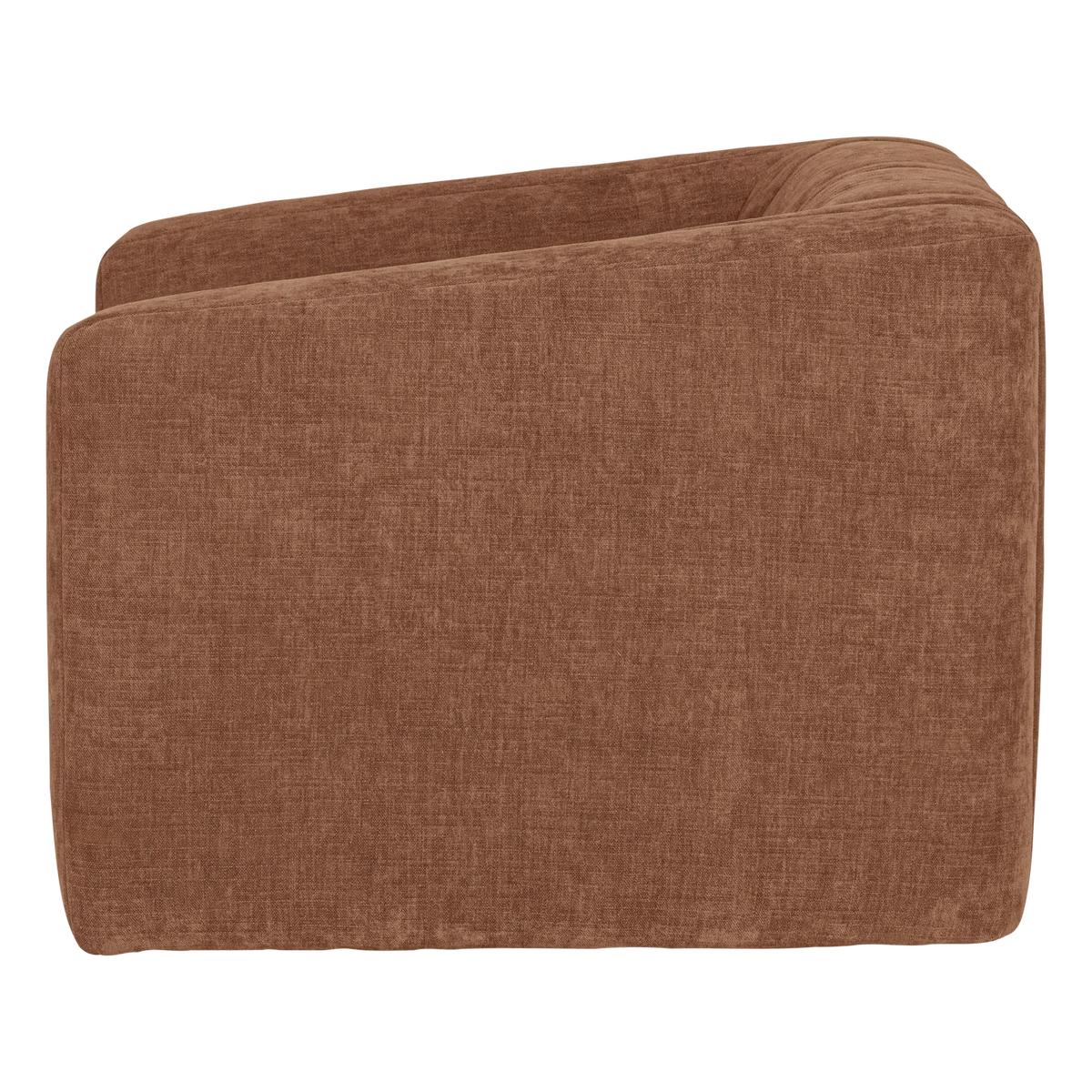 Sessel OMAIRE rostbrauner Chenille