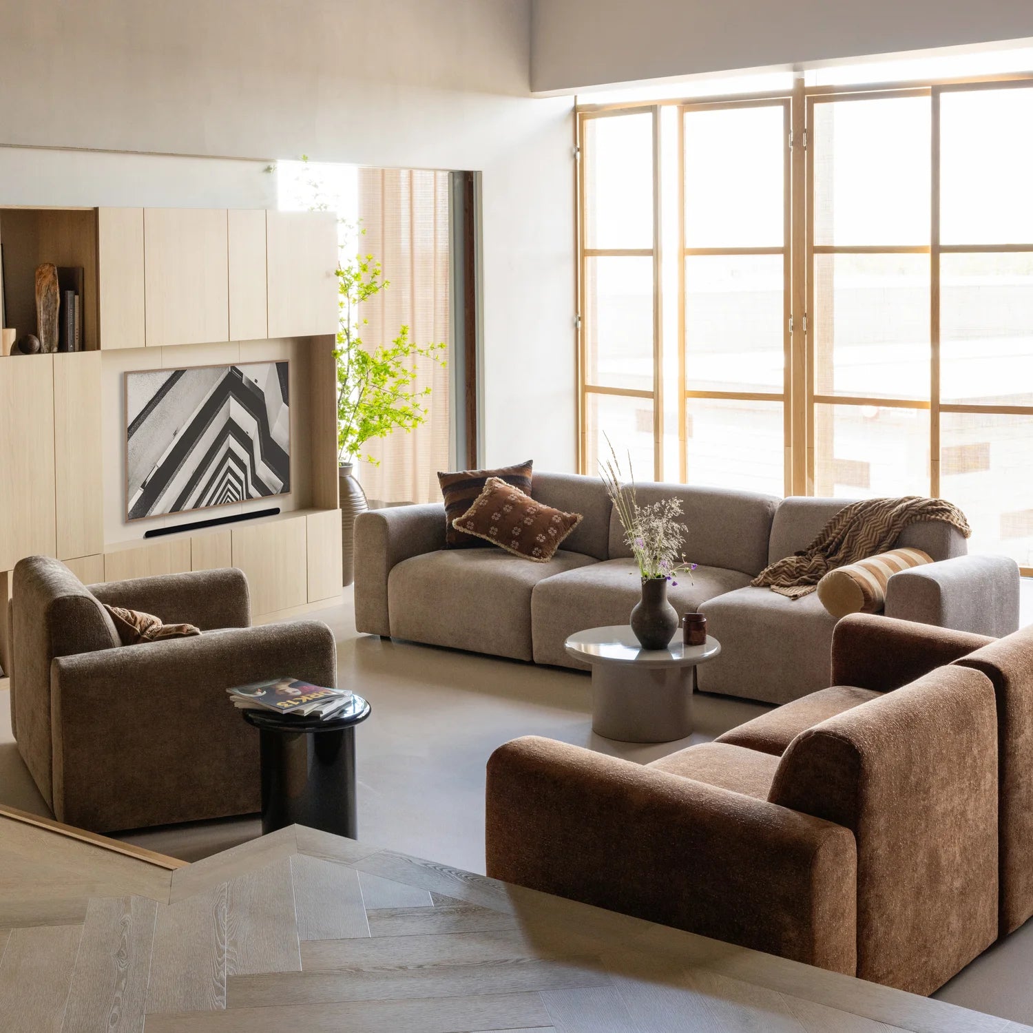 Zweisitzer-Sofa UMINA dunkles Burgunderchenille