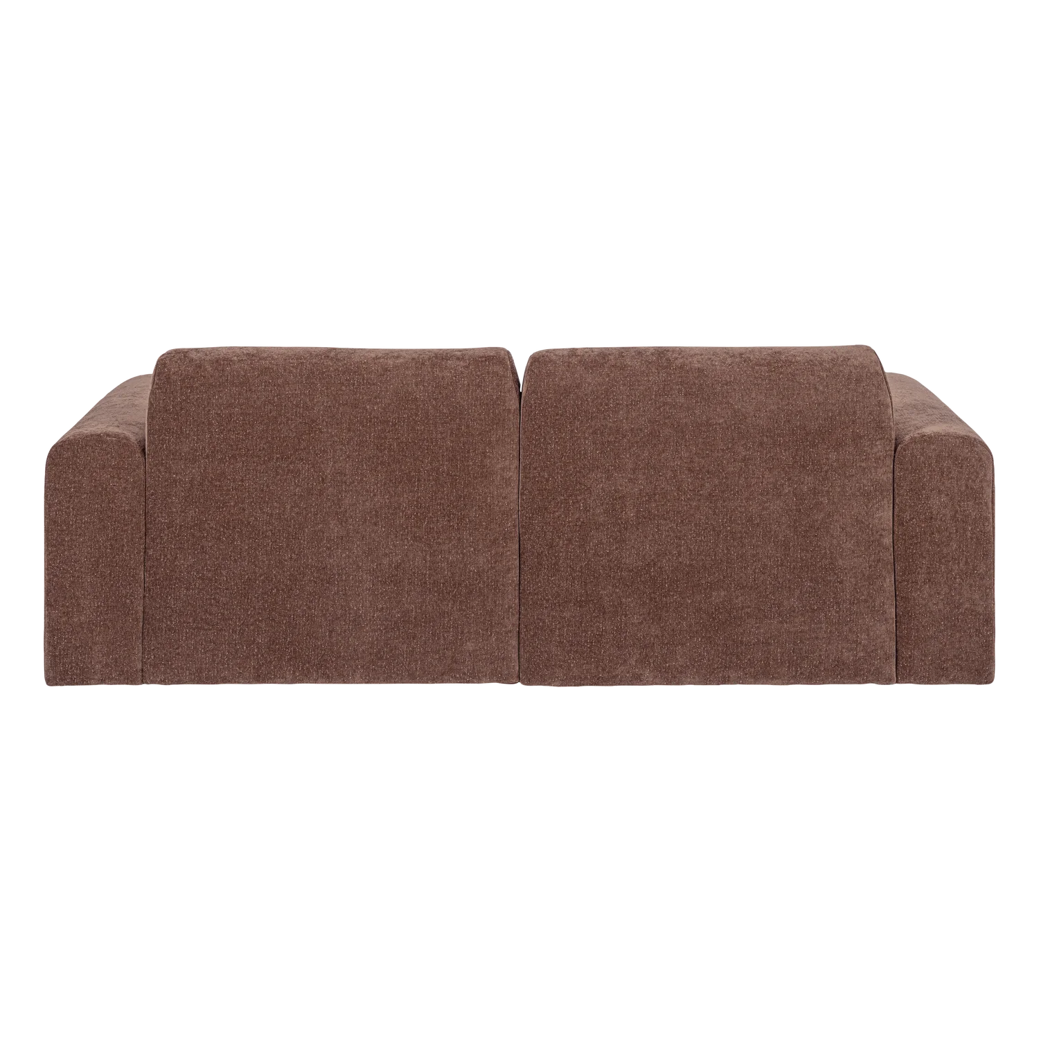 Zweisitzer-Sofa UMINA rosa-braunes Chenille