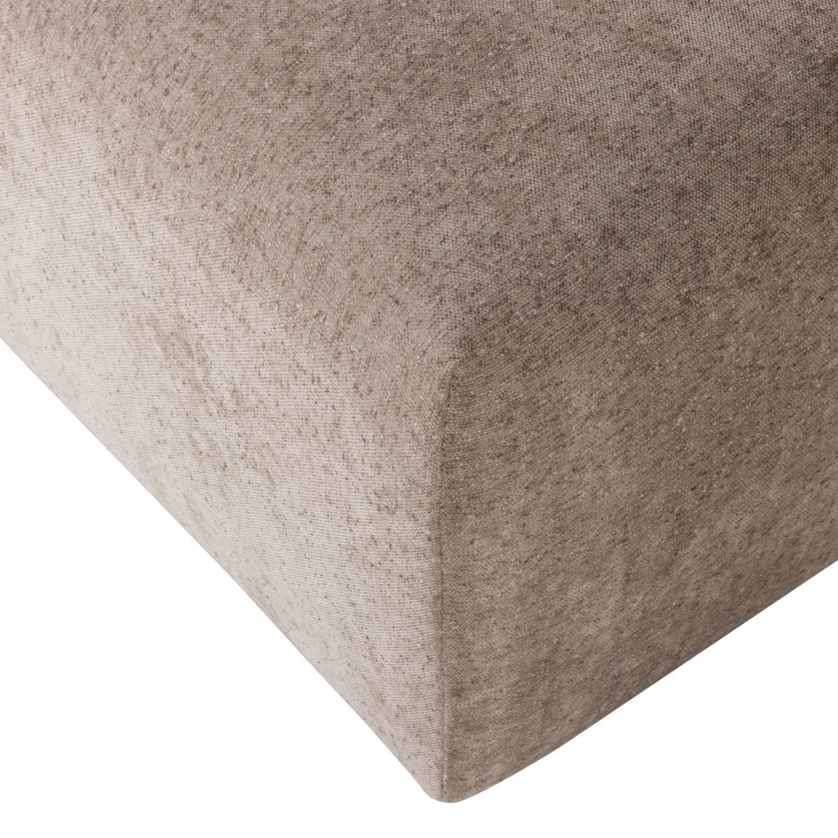 Hocker UMINA beiges Chenille