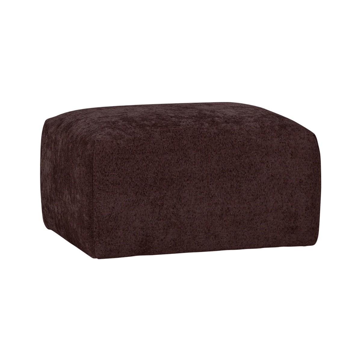 Hocker UMINA dunkles Burgunderchenille