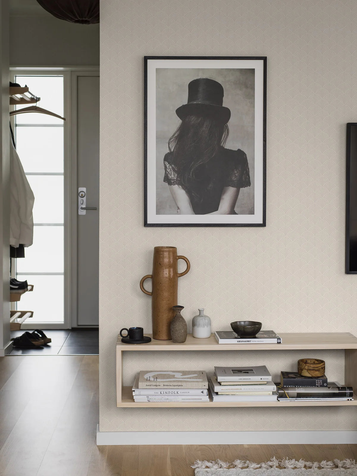 Vlies-Tapete mit geometrischem Muster SAMIRA beige