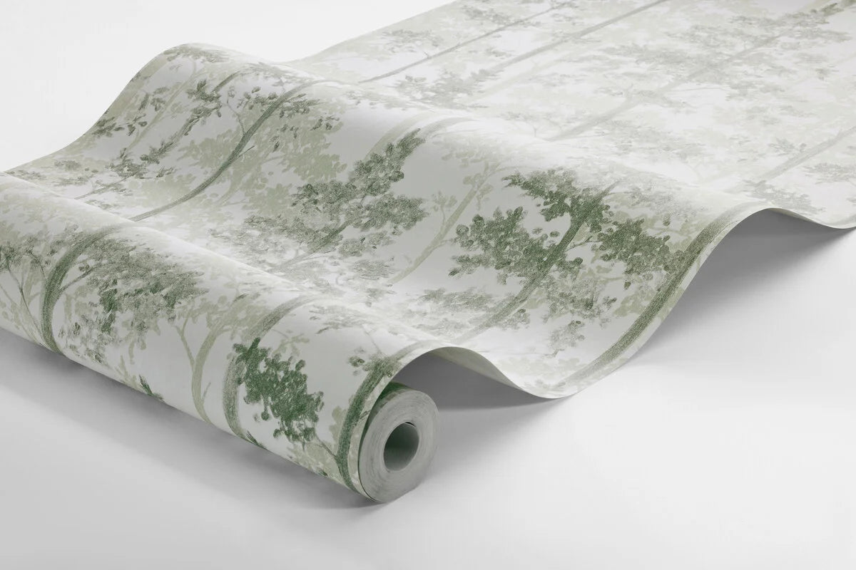 Vlies-Tapete mit pflanzlichem Muster RONJA hellgrün