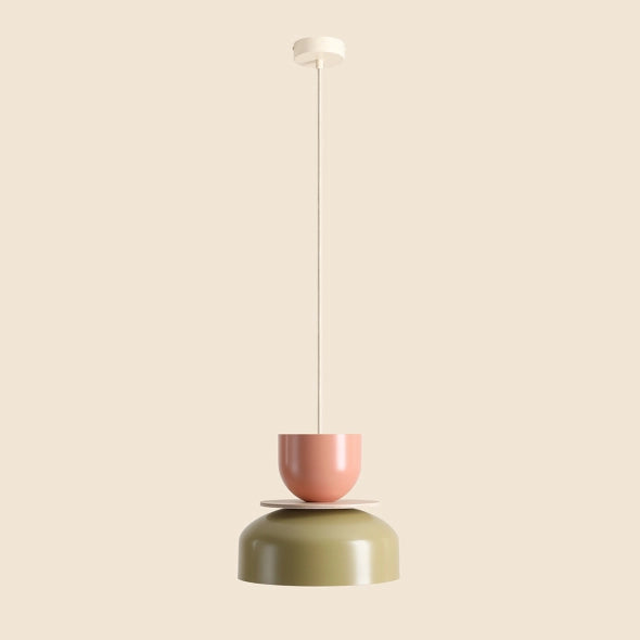 Hanging lamp for coral with pistachio