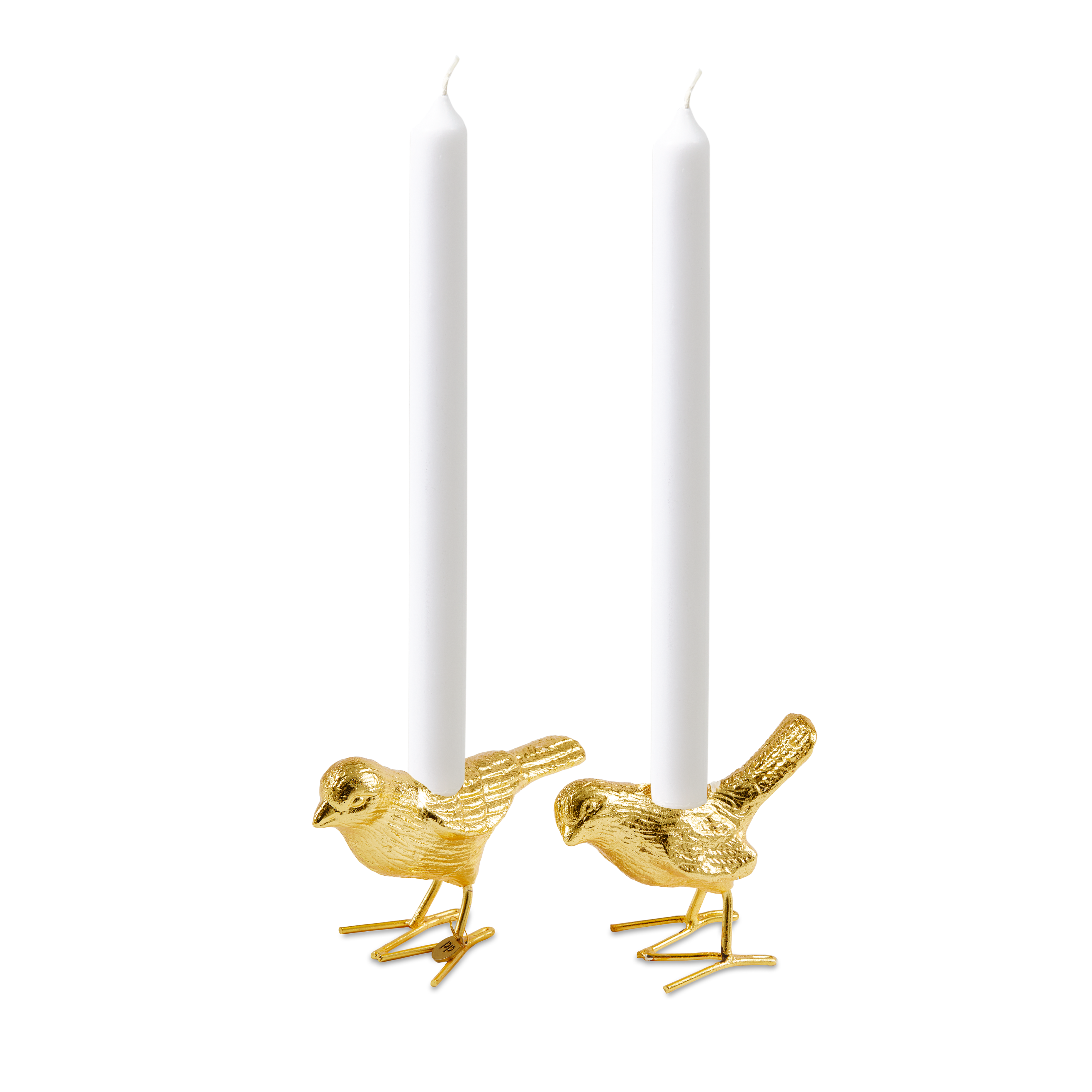 FLOCK OF BIRDS Candle Holder Set Gold