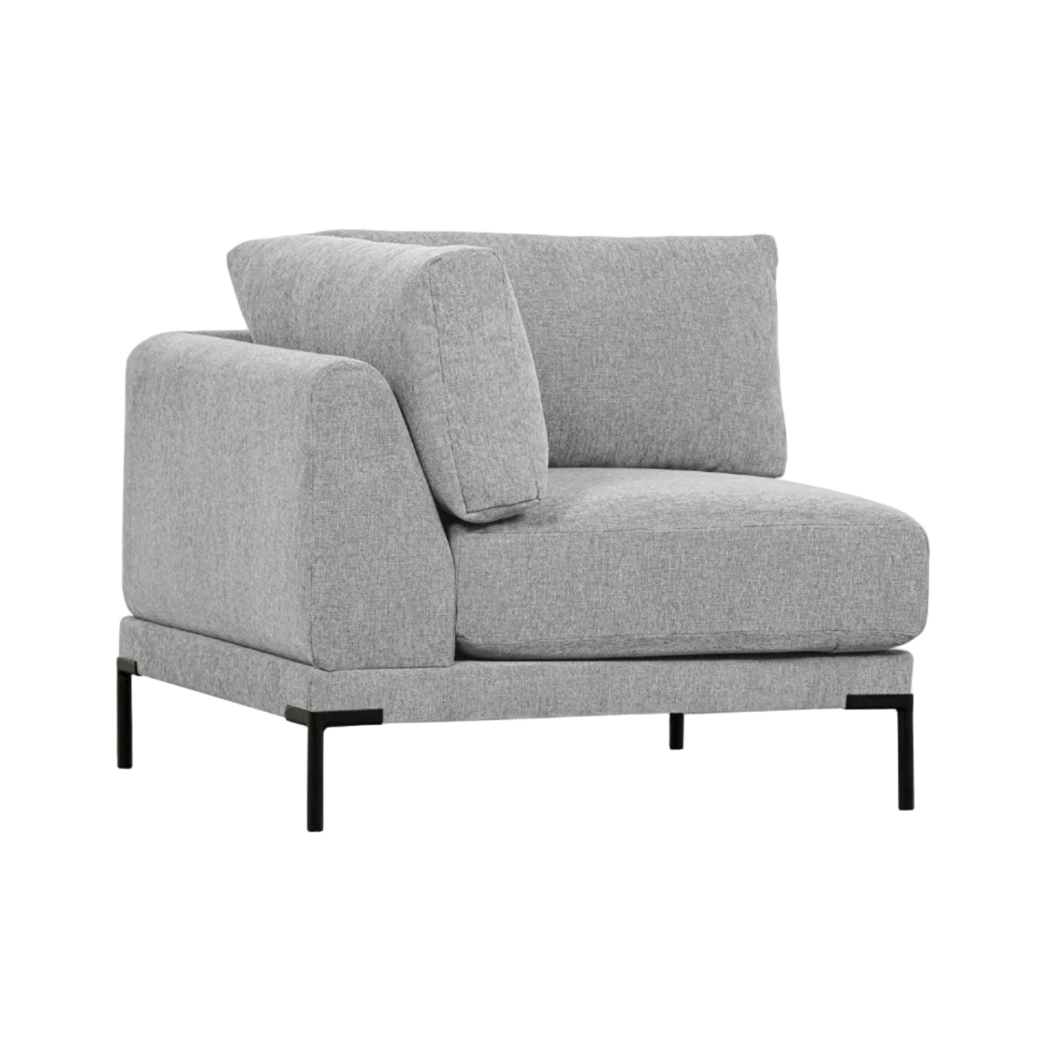 Sofa COUPLE - Eckmodul hellgrau