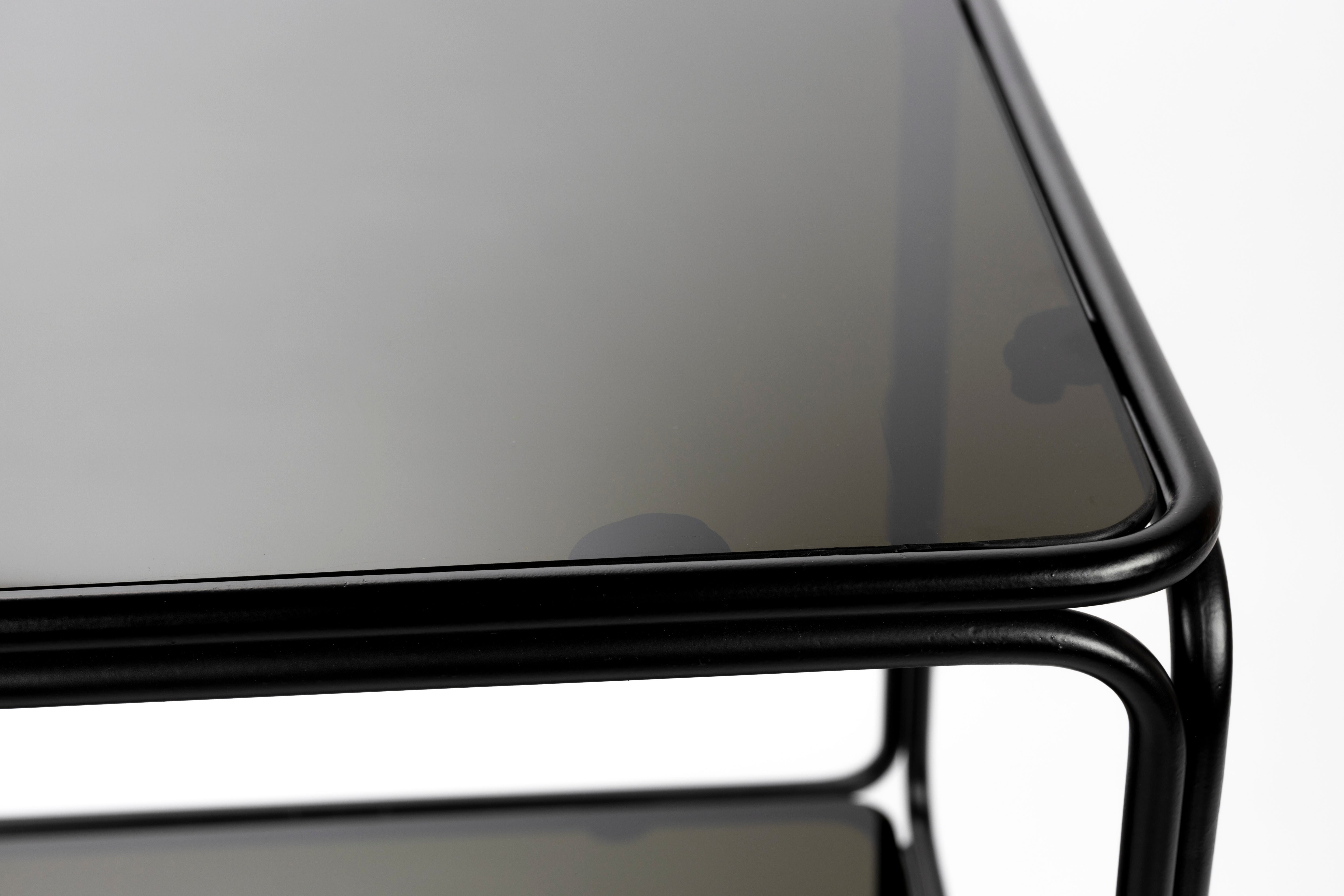 LIAH Shelf Black Glass