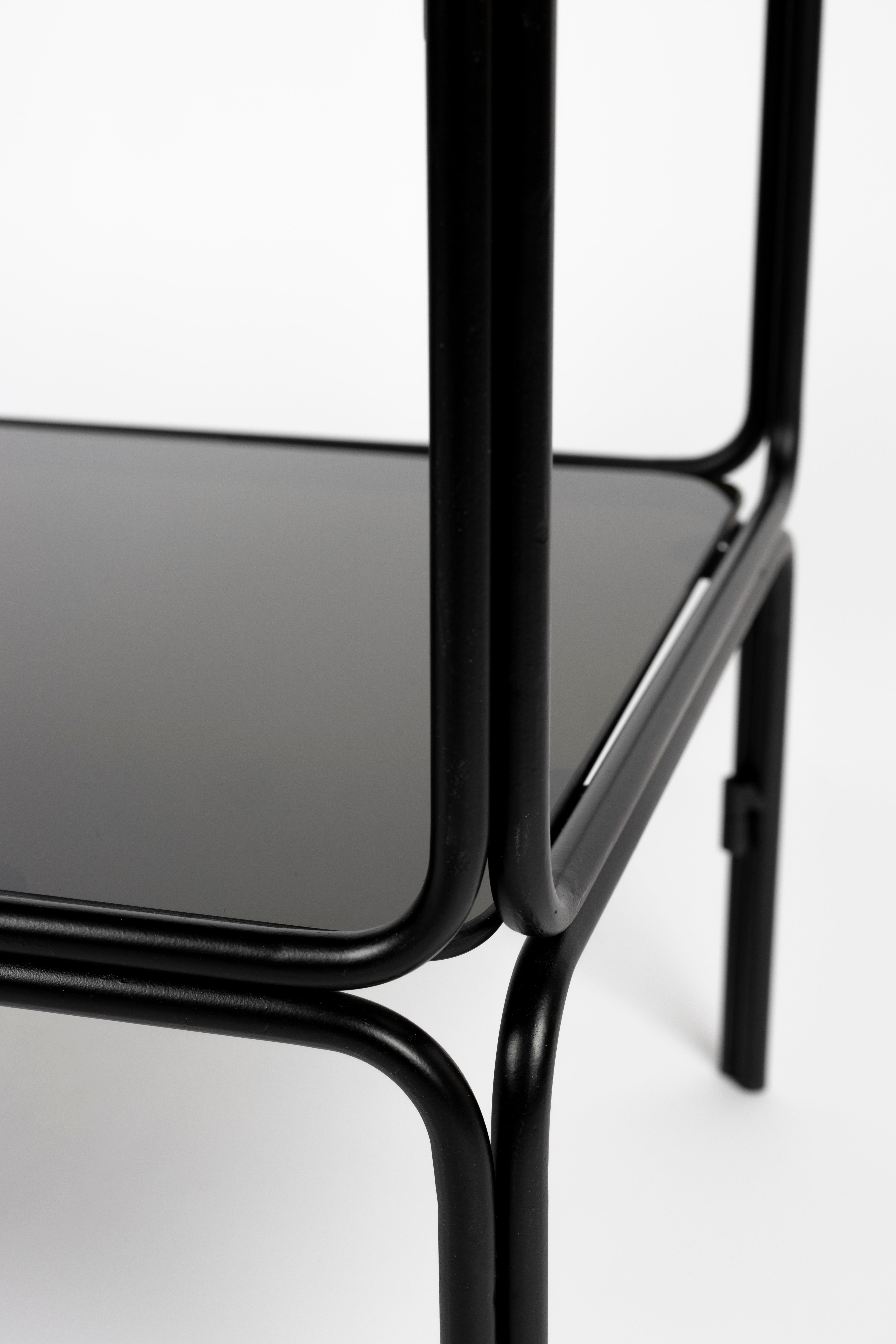 LIAH Shelf Black Glass