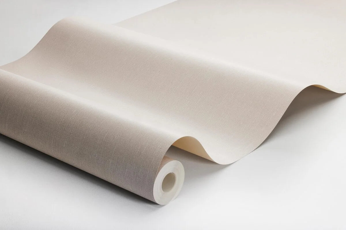 Structural wallpaper resembling linen LINEN - SOFT BLUSH light pink