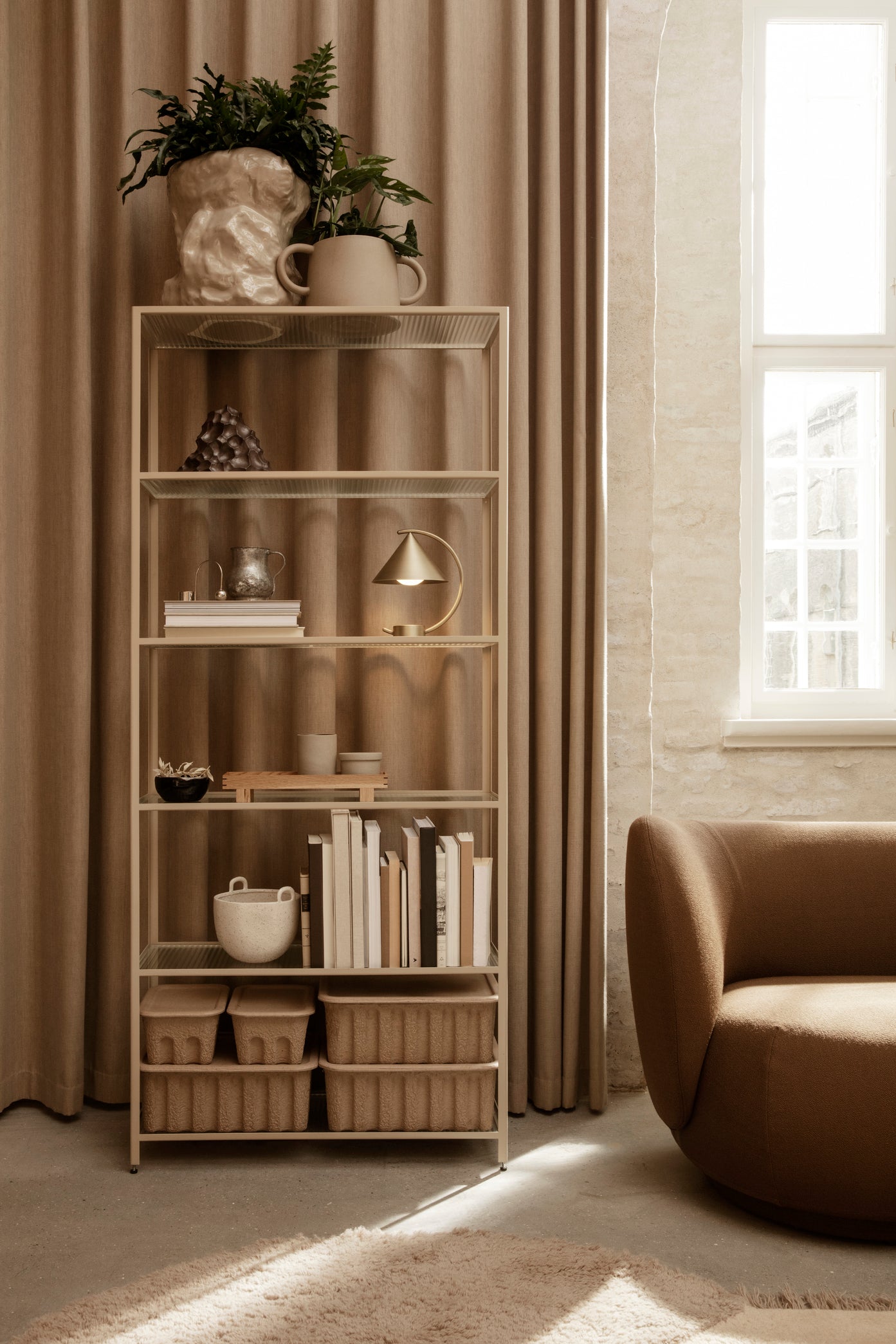 TUCK Vase beige