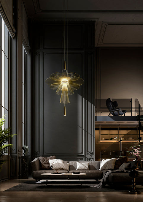 Schwerkraft schwarzer Hanglampe