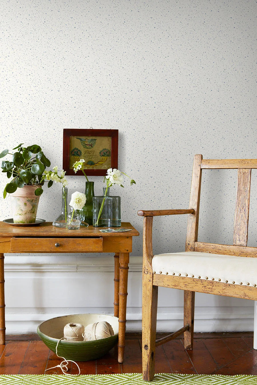 Vlies-Tapete mit Punkten JOHAN warmweiß