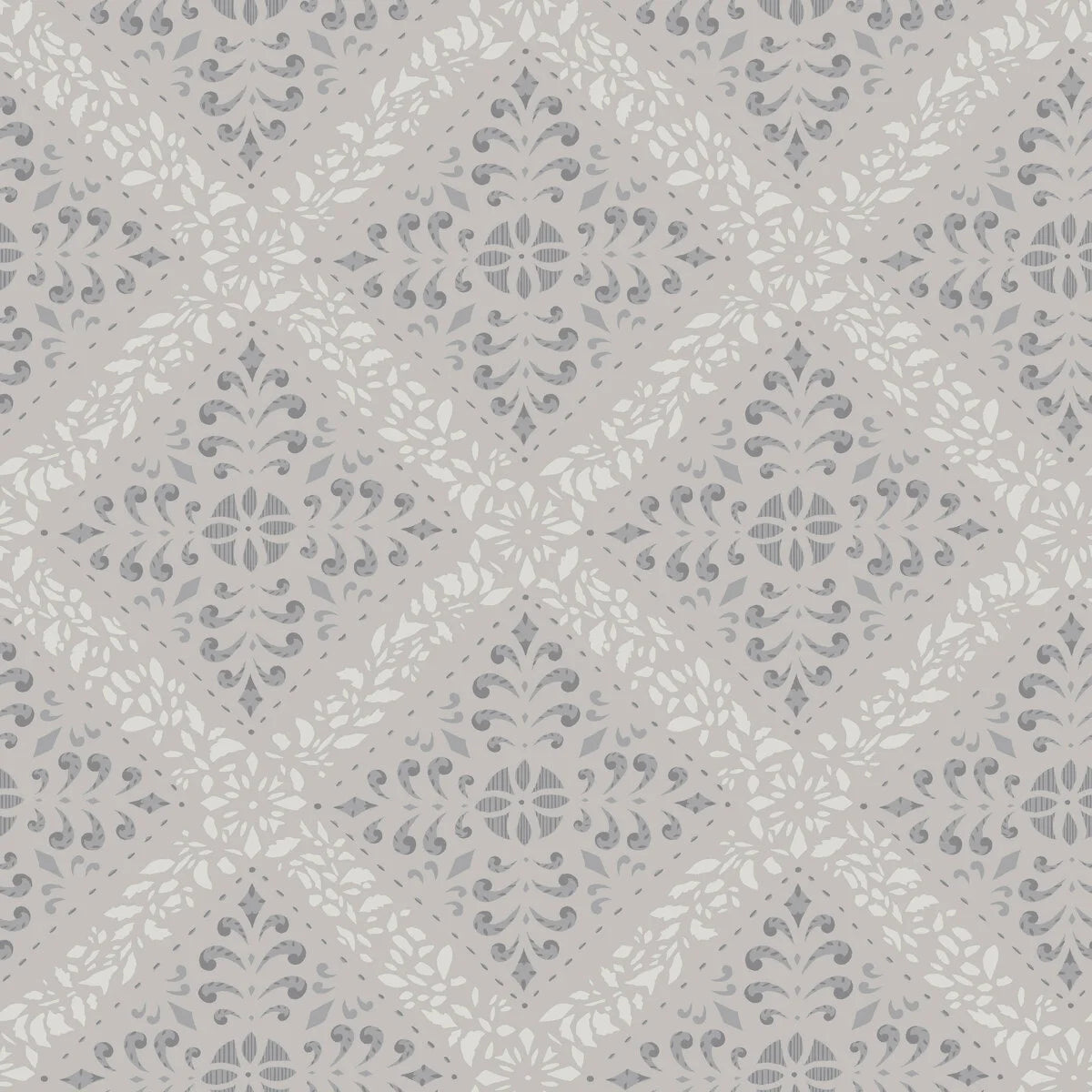 Vlies-Tapete mit abstraktem Muster NYBORG grau