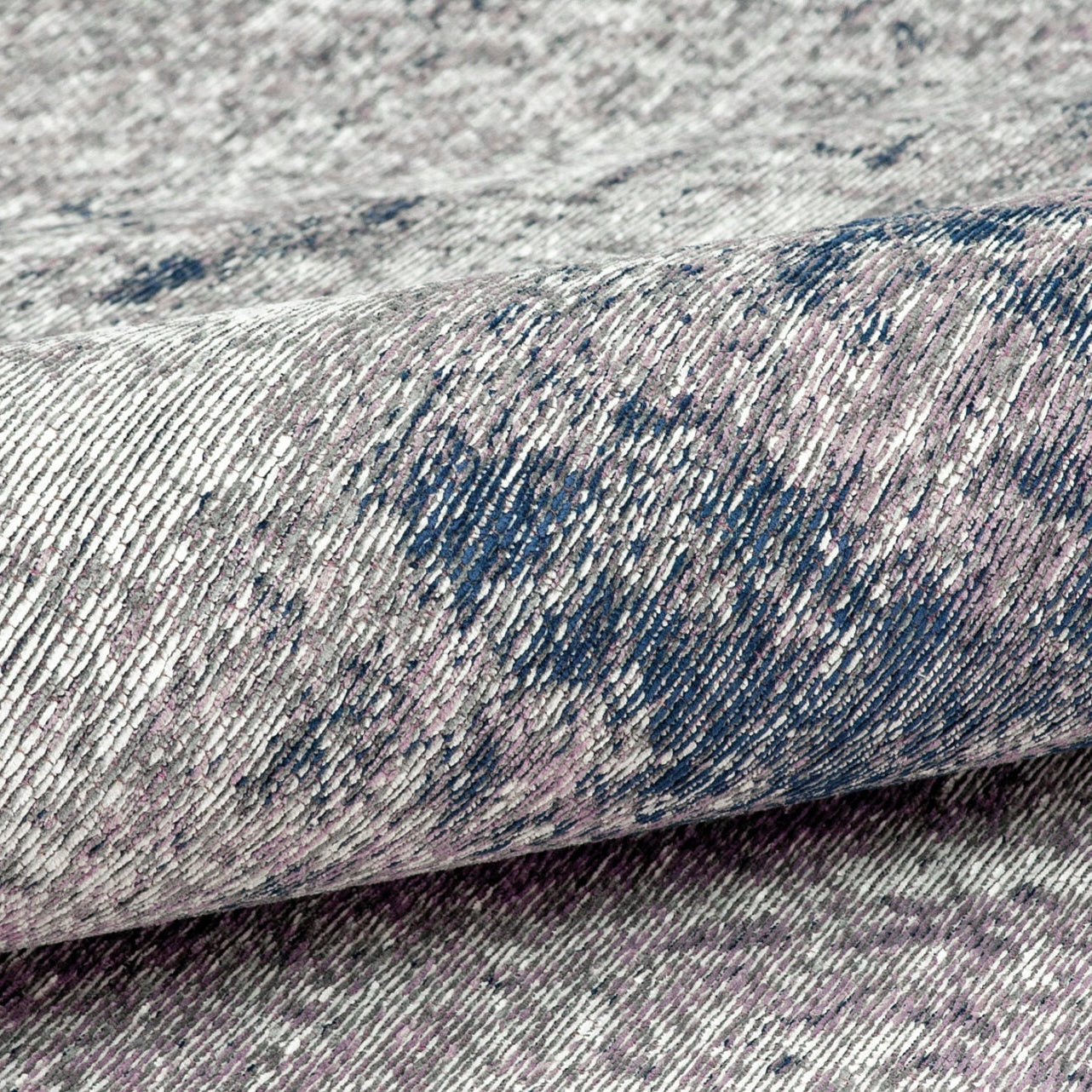 Teppich DECO RUGS blau mit grau