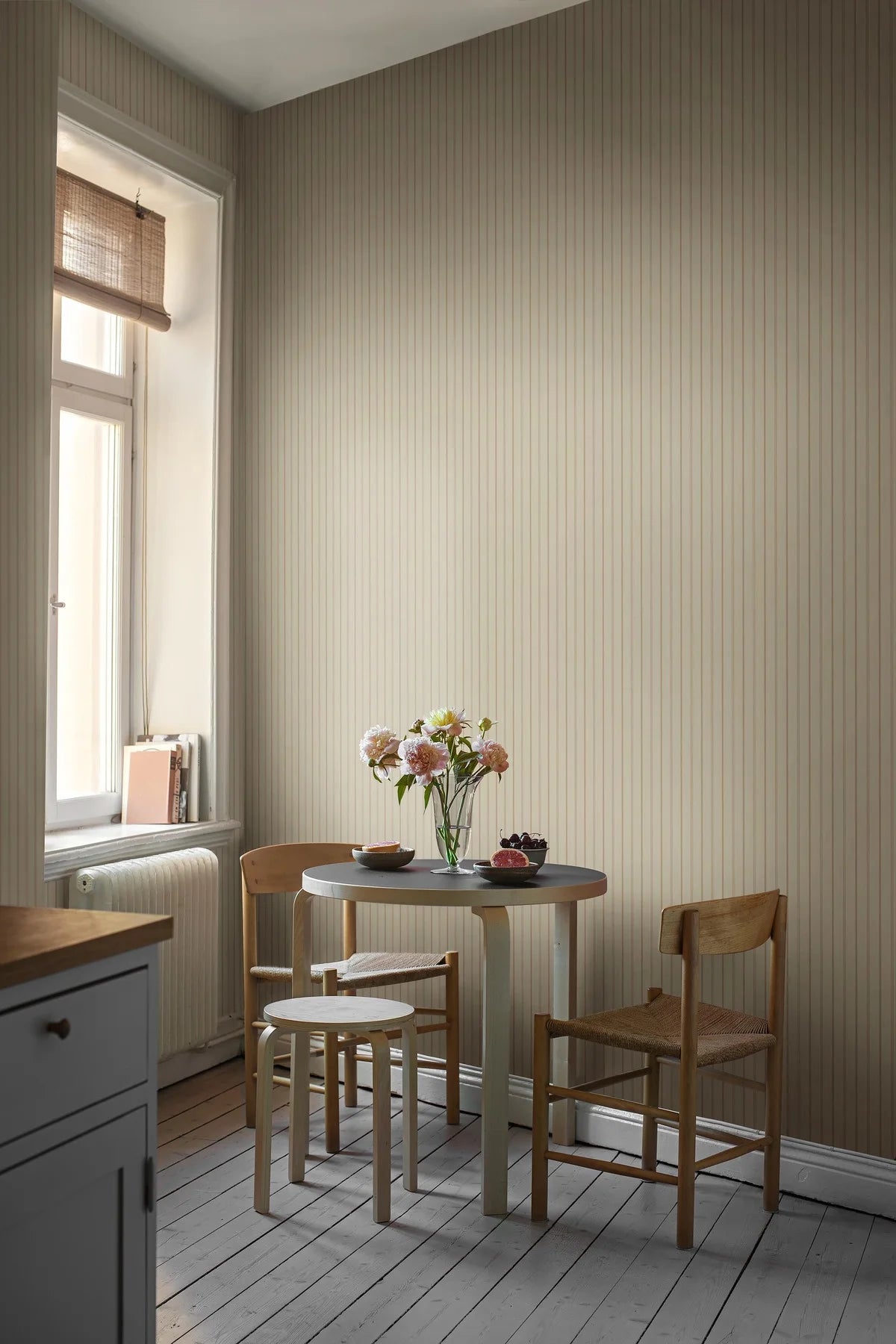 Tapete mit Streifen WOODLAND STRIPE beige