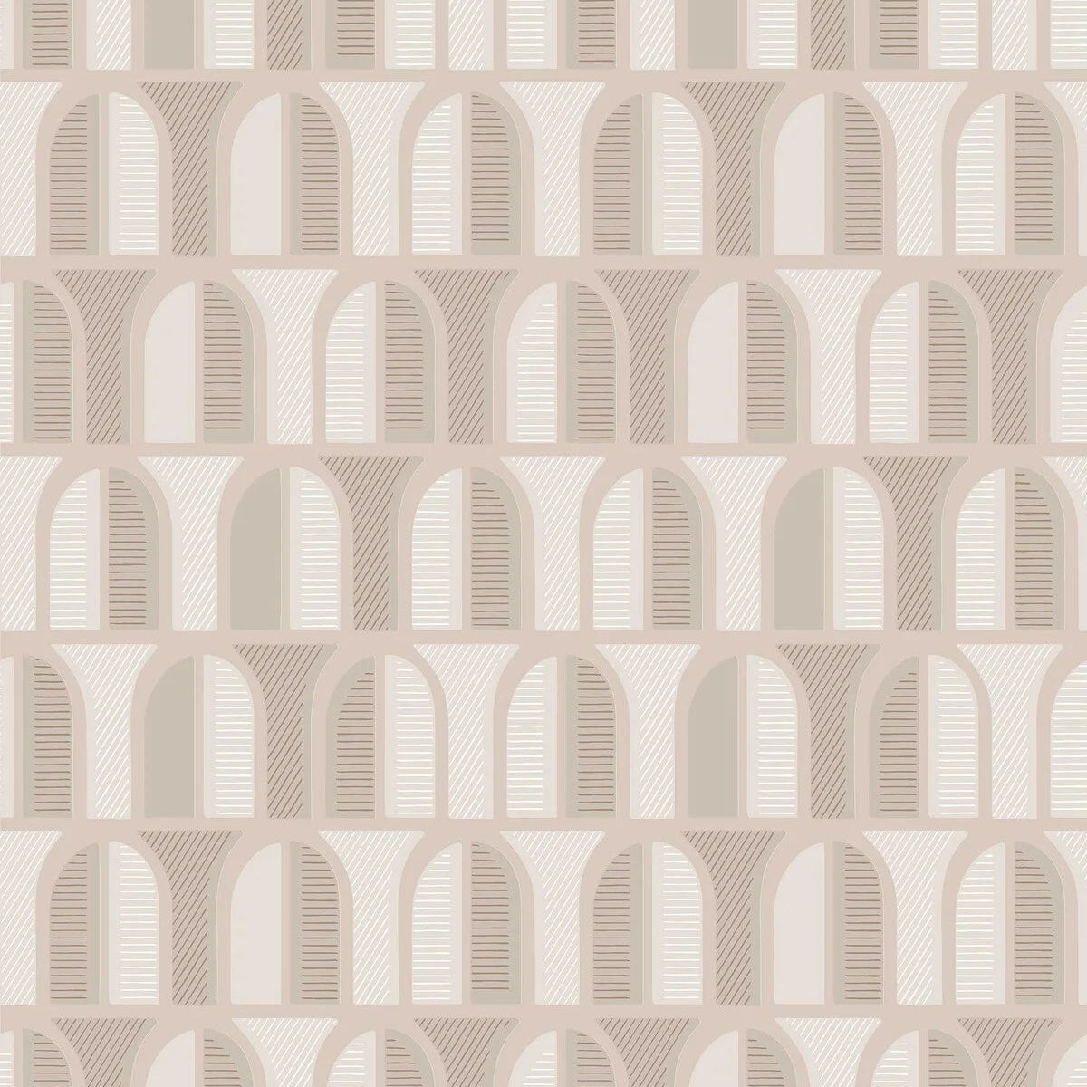 Vlies-Tapete mit geometrischem Muster VENICE beige