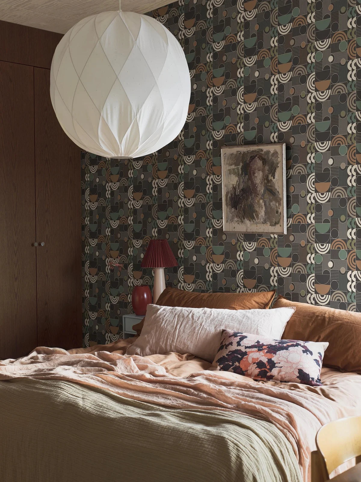 Vlies-Tapete mit geometrischem Muster COSMOPOLITAN schwarz