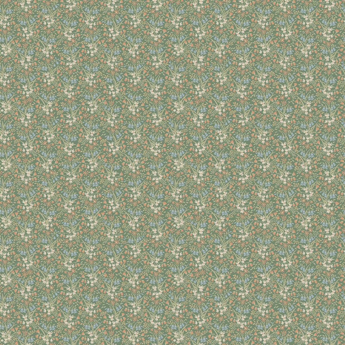 BELLA Green Floral Pattern Wallpaper