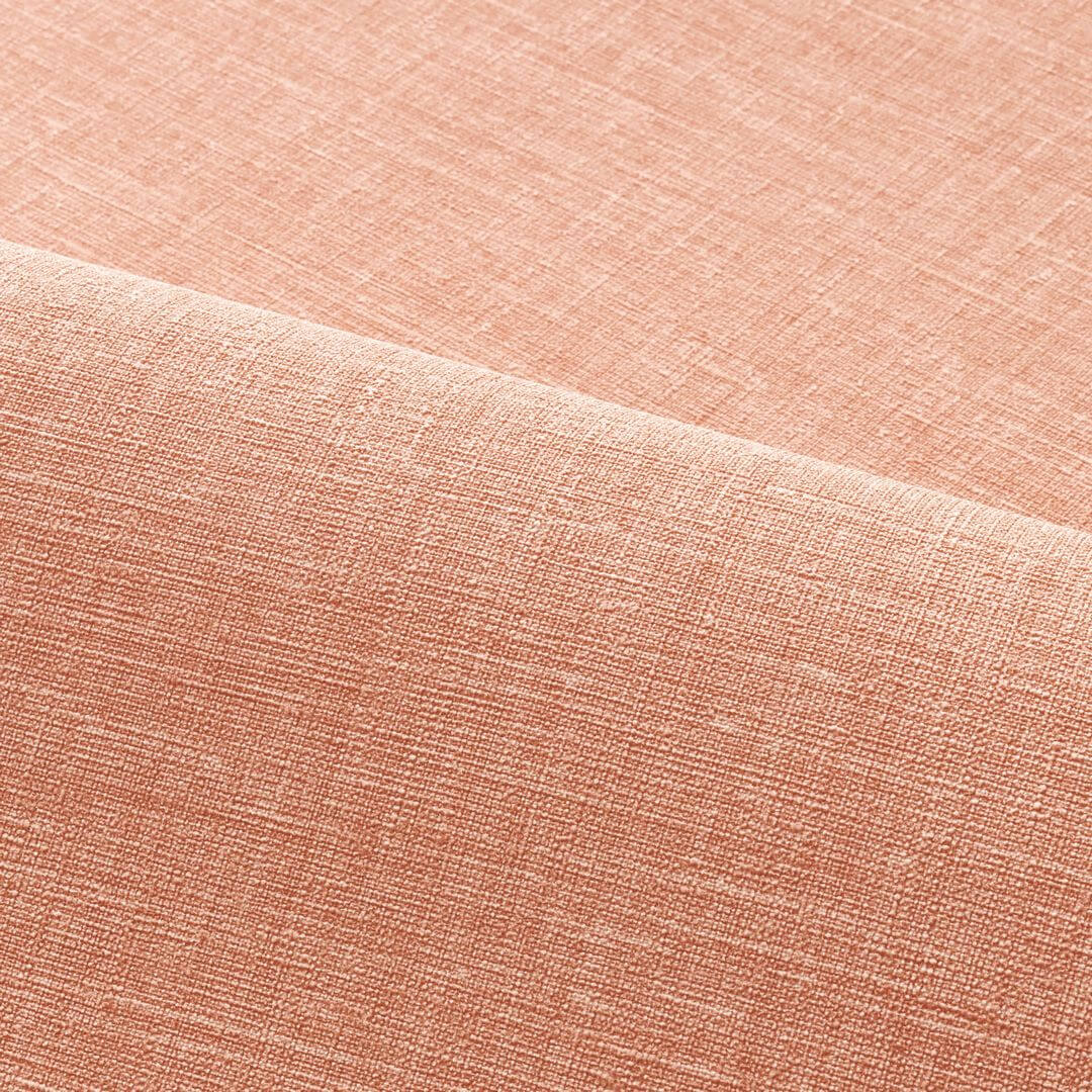 Structural wallpaper resembling linen canvas SHINOK - PEAU DE PECHE peach