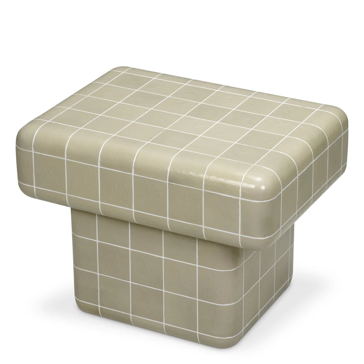 MATEO Outdoor Side Table Warm Grey