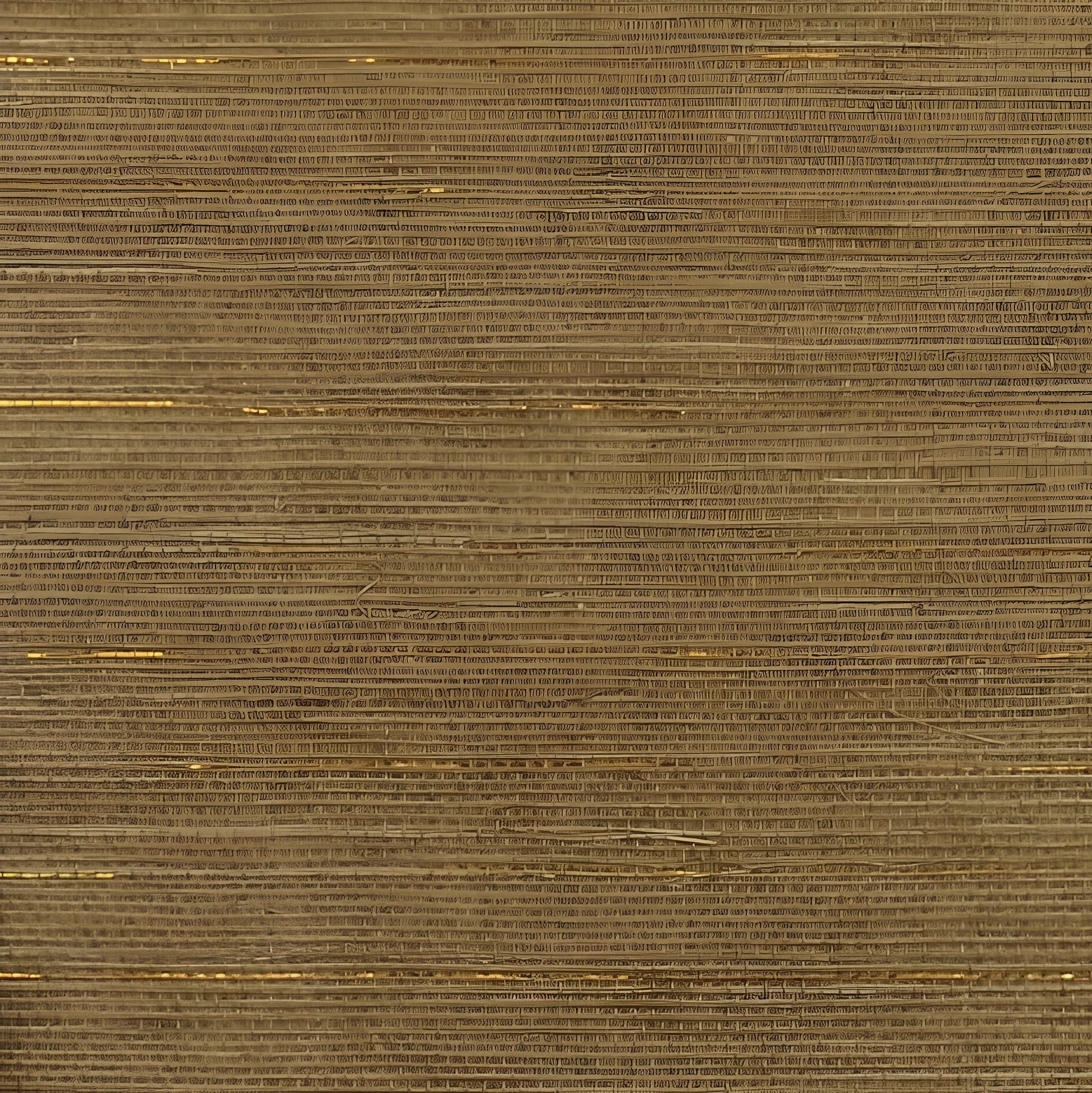 Natural structural wallpaper imitating agave leaves STRIATA - KAKI/OR khaki with brown