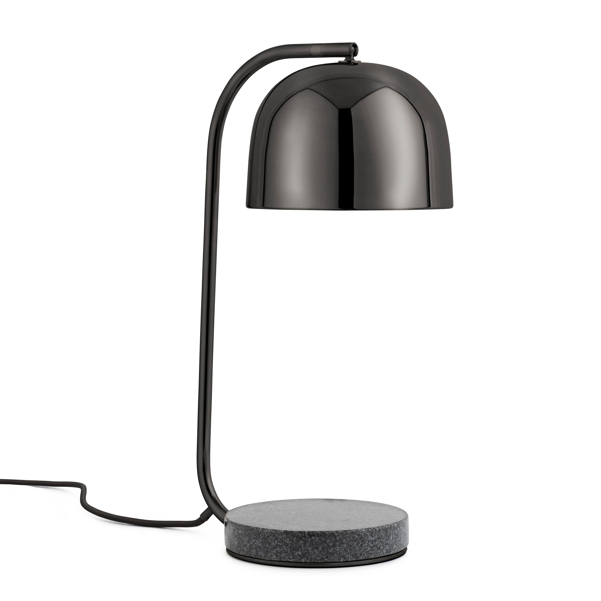 GRANT black table lamp with black granite