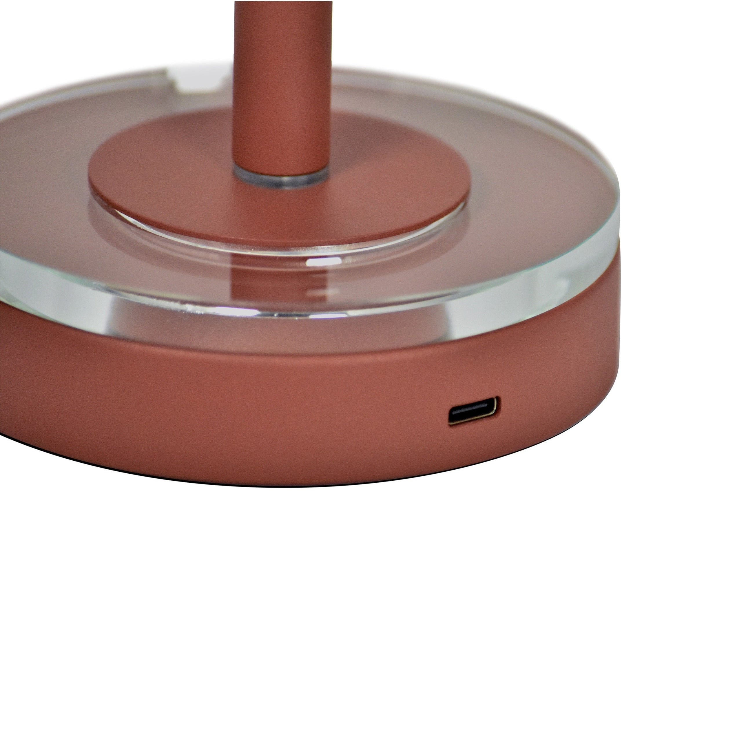 Tragbare Lampe LUCEO ziegelrot