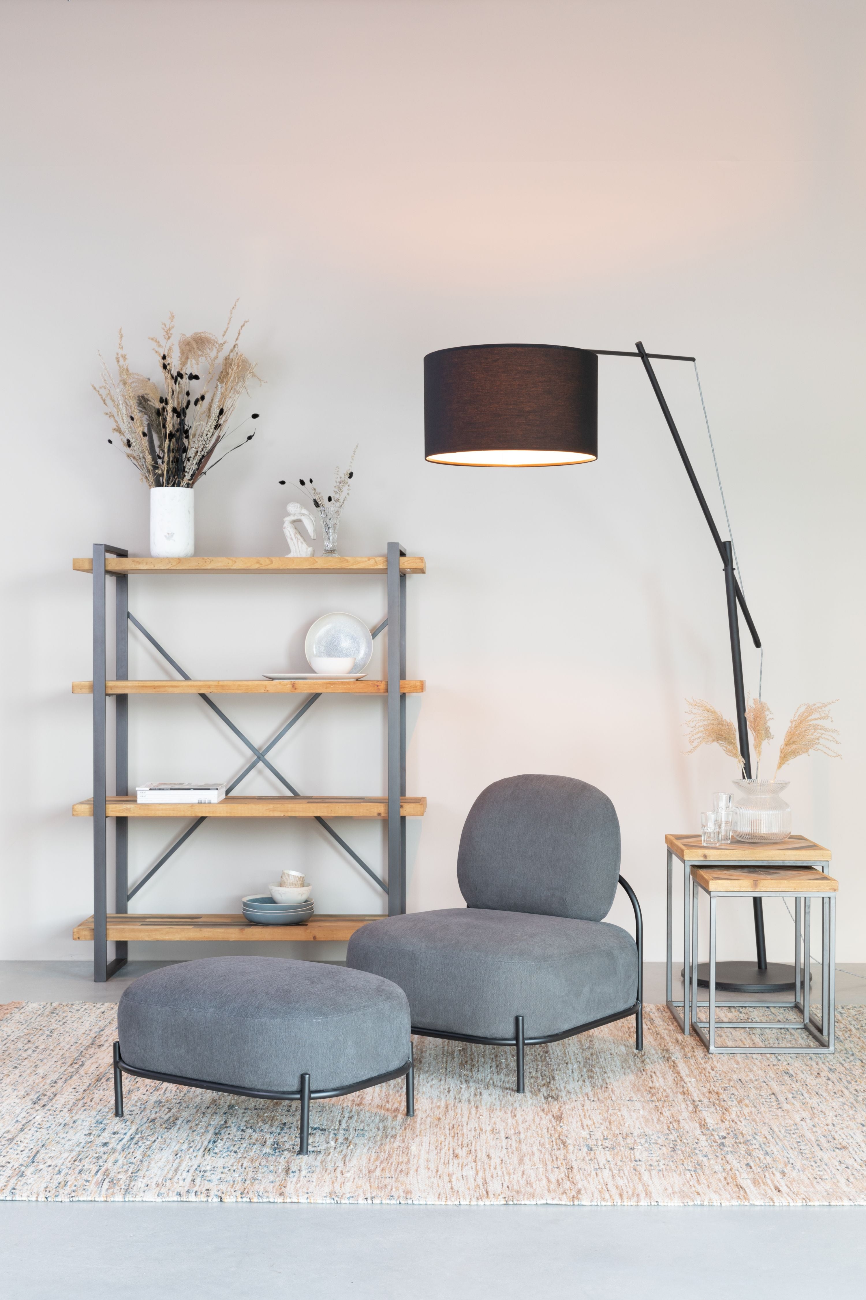 Floor Lamp Tokio Black White Label Living Eye on Design