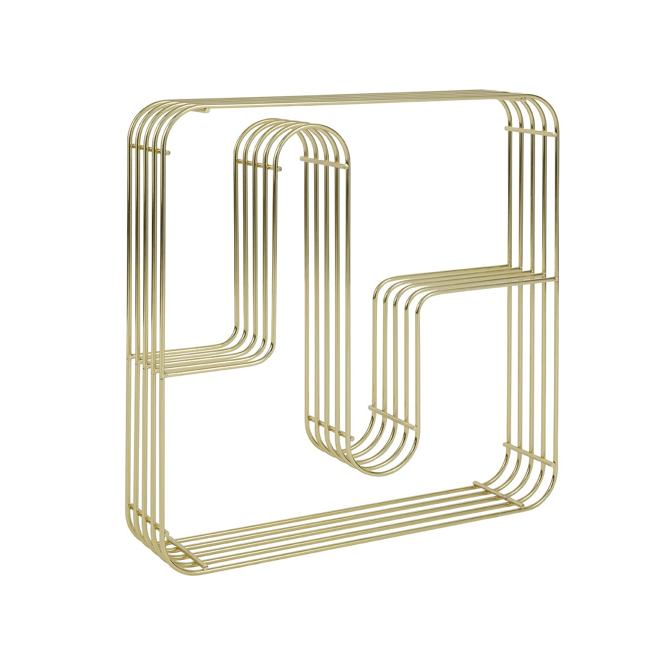 Wandregal CURVA gold